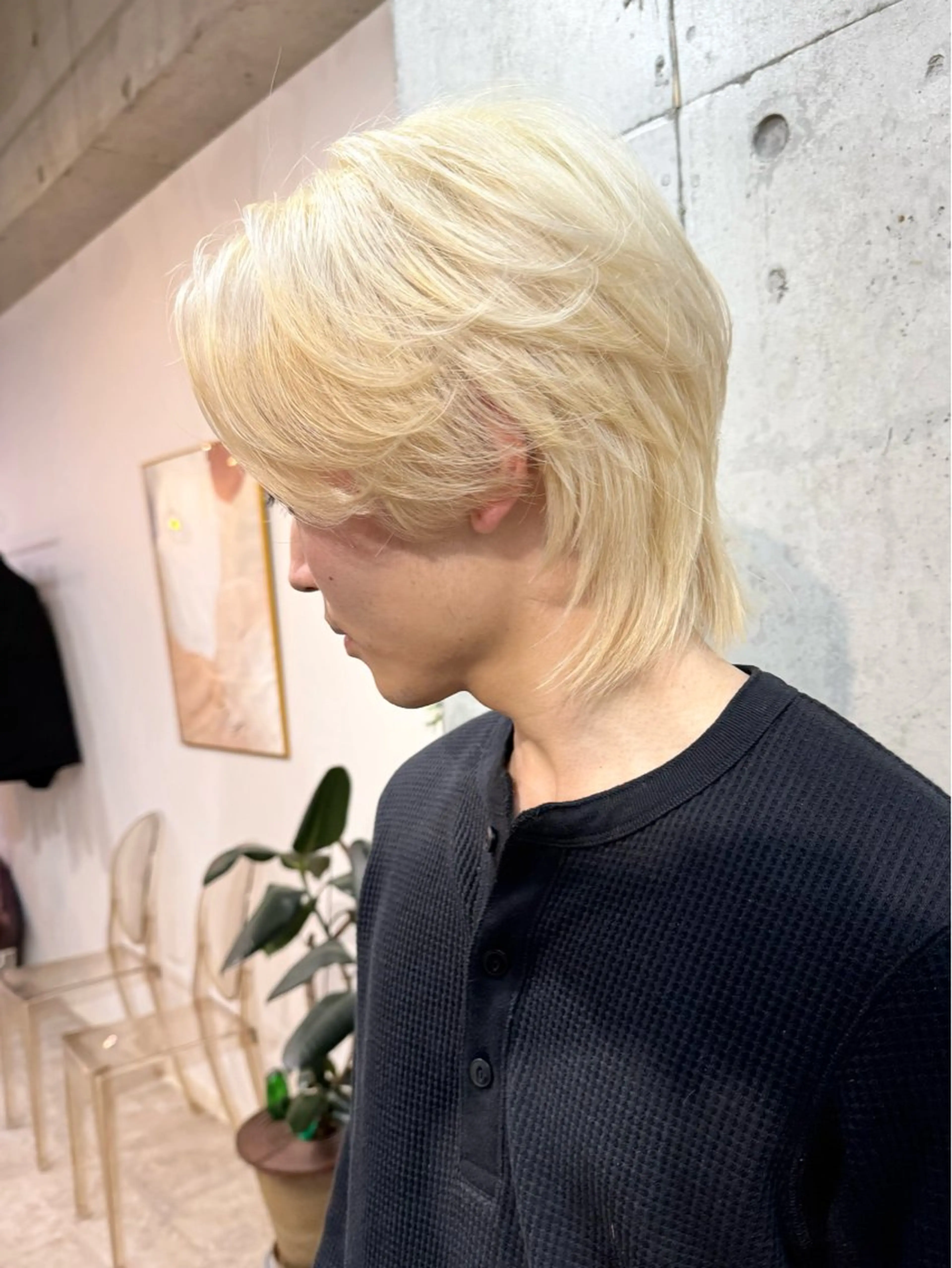 ショート カラー メンズ メンズバレイヤージュ メンズブリーチ メンズハイライト メンズハイトーン メンズインナーカラー カット ヘアカラー トリートメント lani ブリーチ /ダブルカラーのヘアスタイル