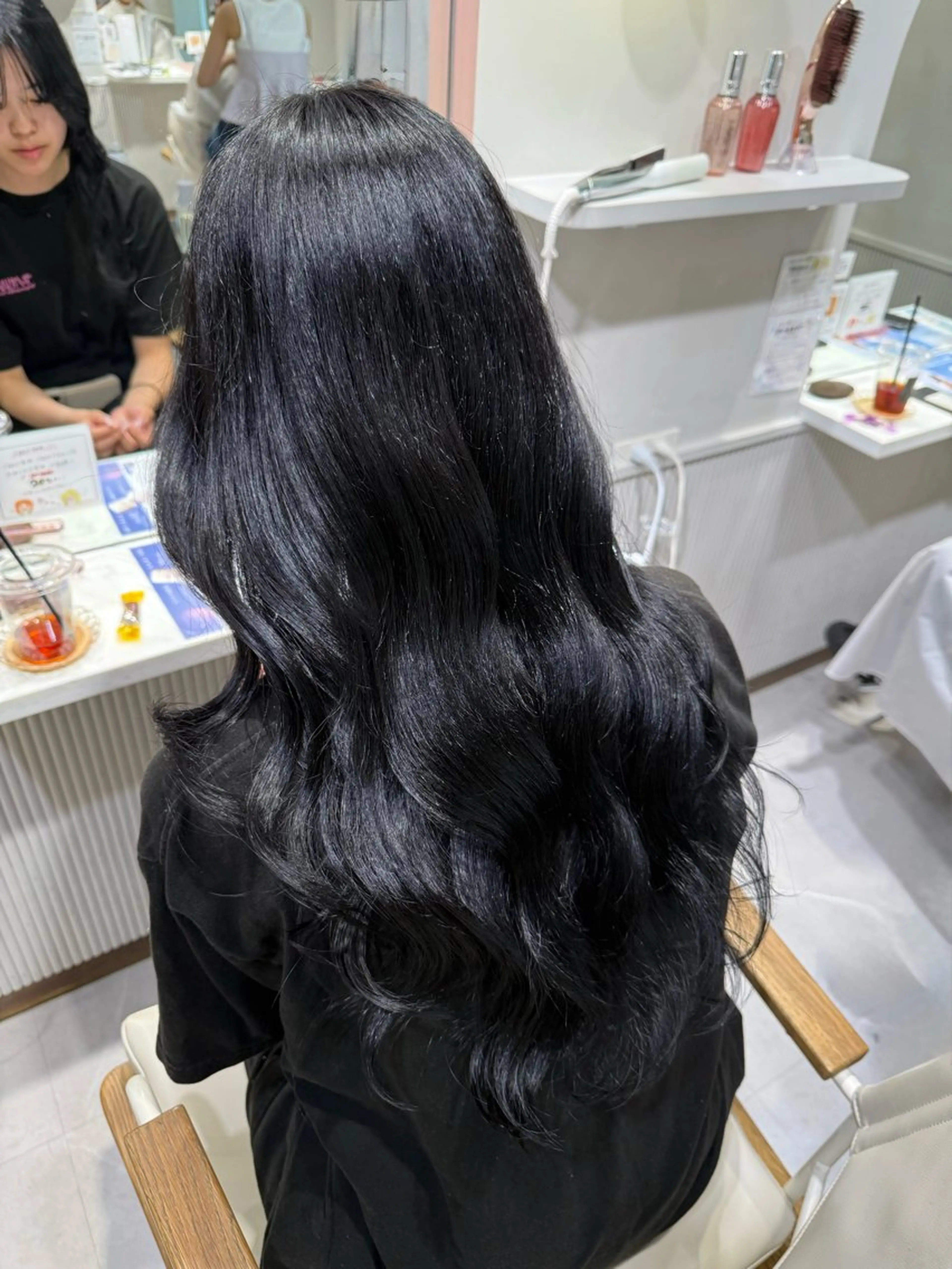 カラー 黒髪 ヘアカラー 暖色カラー/艶髪/ 韓国/ひなのヘアスタイル