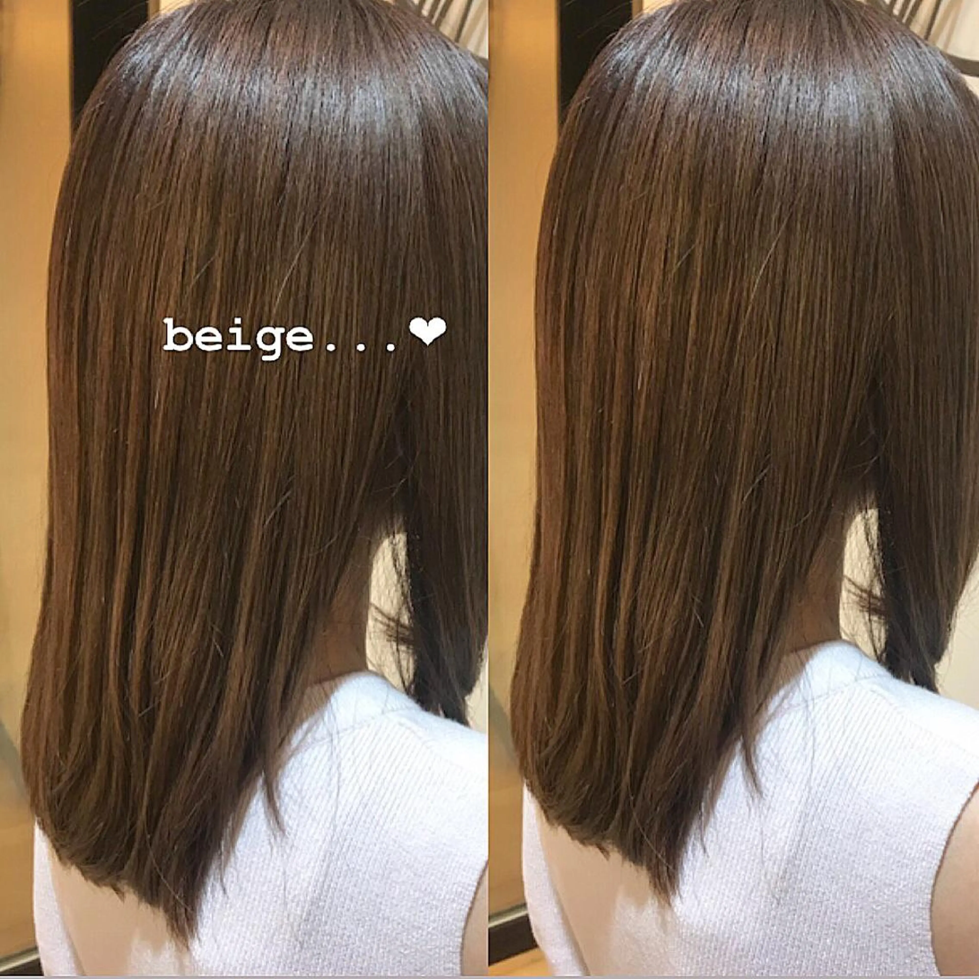 ミディアム カラー 齊藤 衣梨佳のヘアスタイル