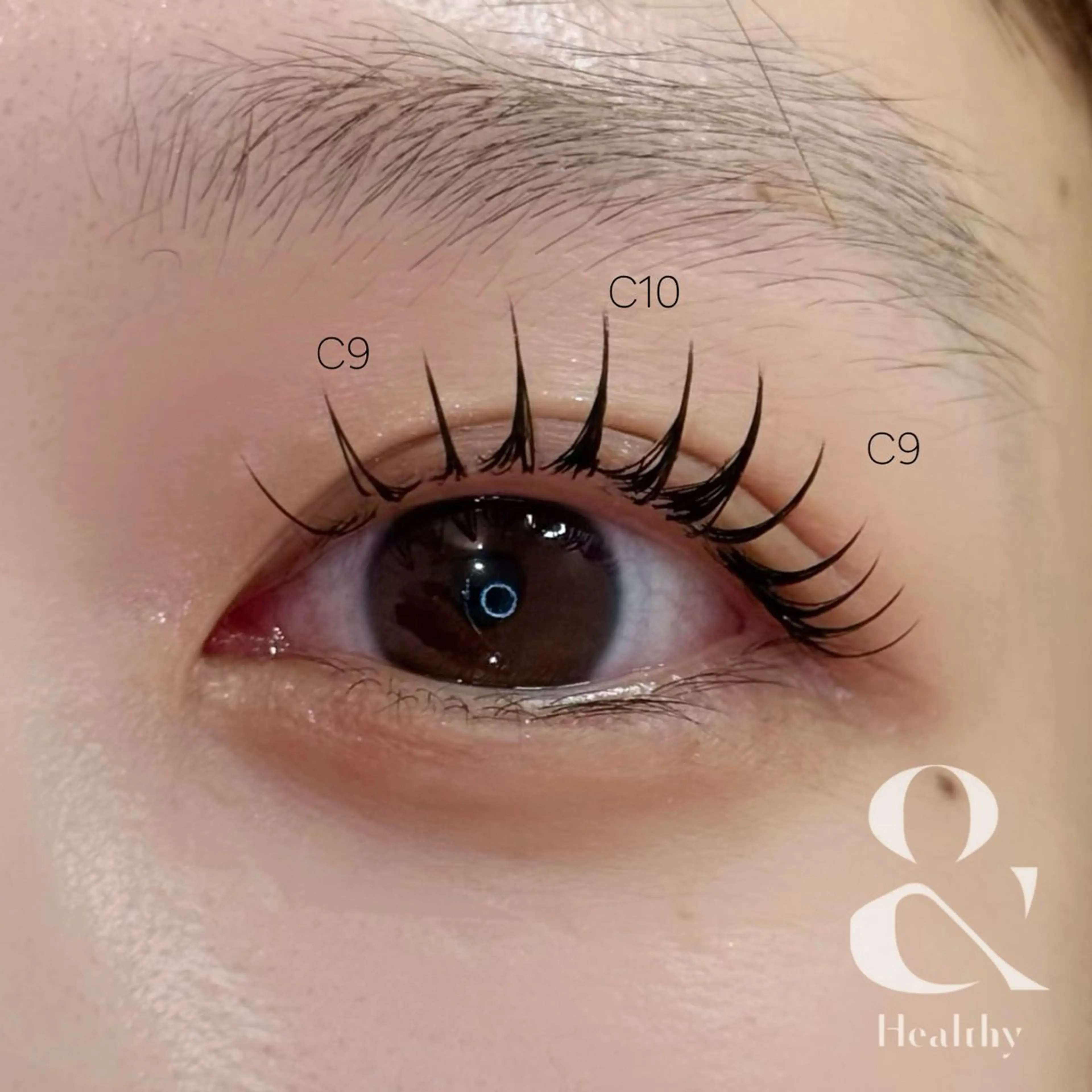 【10​〜​20代限定✨】アンドヘルシー お試し🎀フラットラッシュ 80本  +500円でLEDエクステに変更🉑の写真