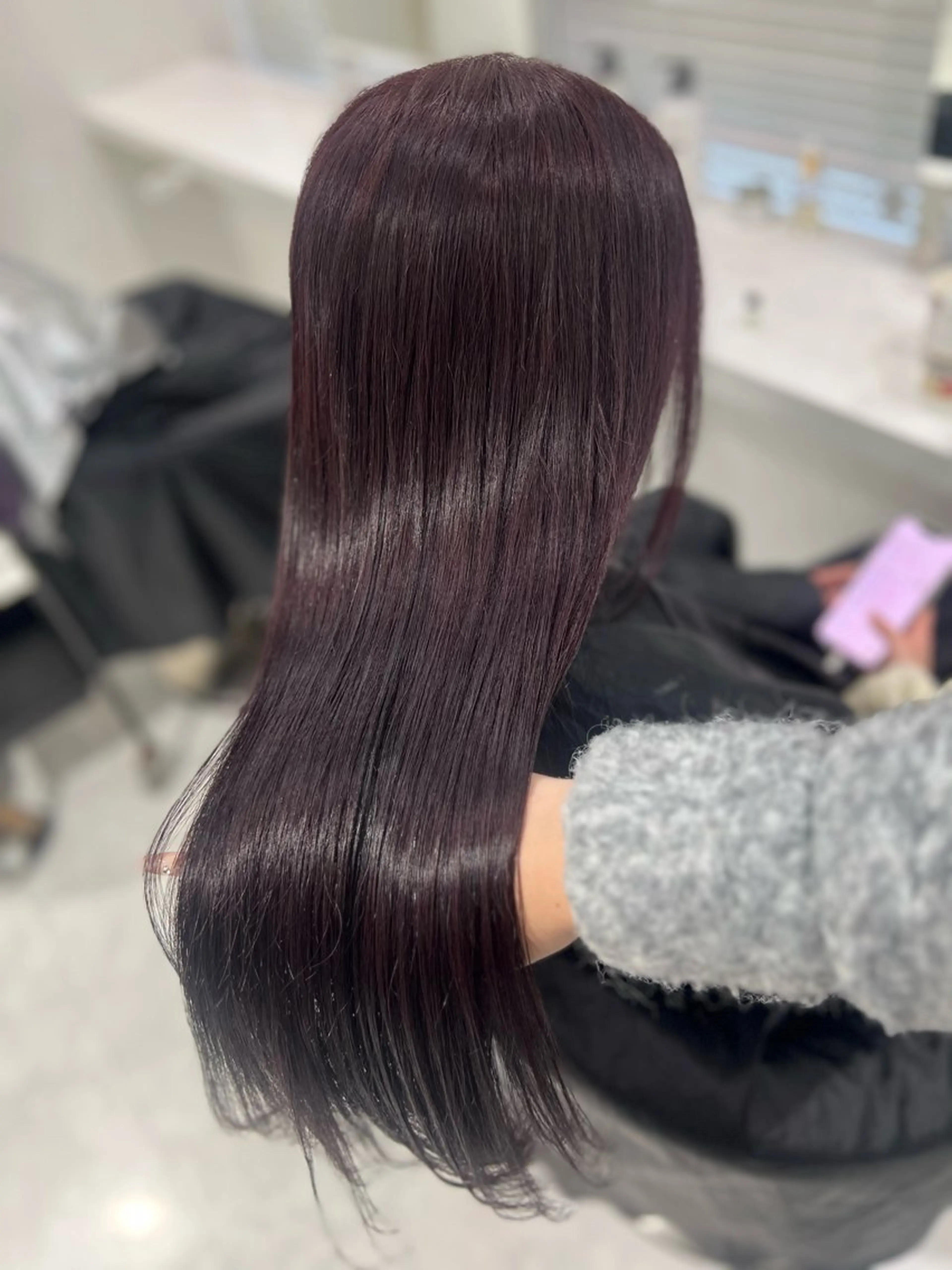 ロング カラー ブリーチ ラベンダーカラー ブリーチなしカラー トリートメント ヘアカラー ブリーチなし特化 美容師💖SAE💖のヘアスタイル