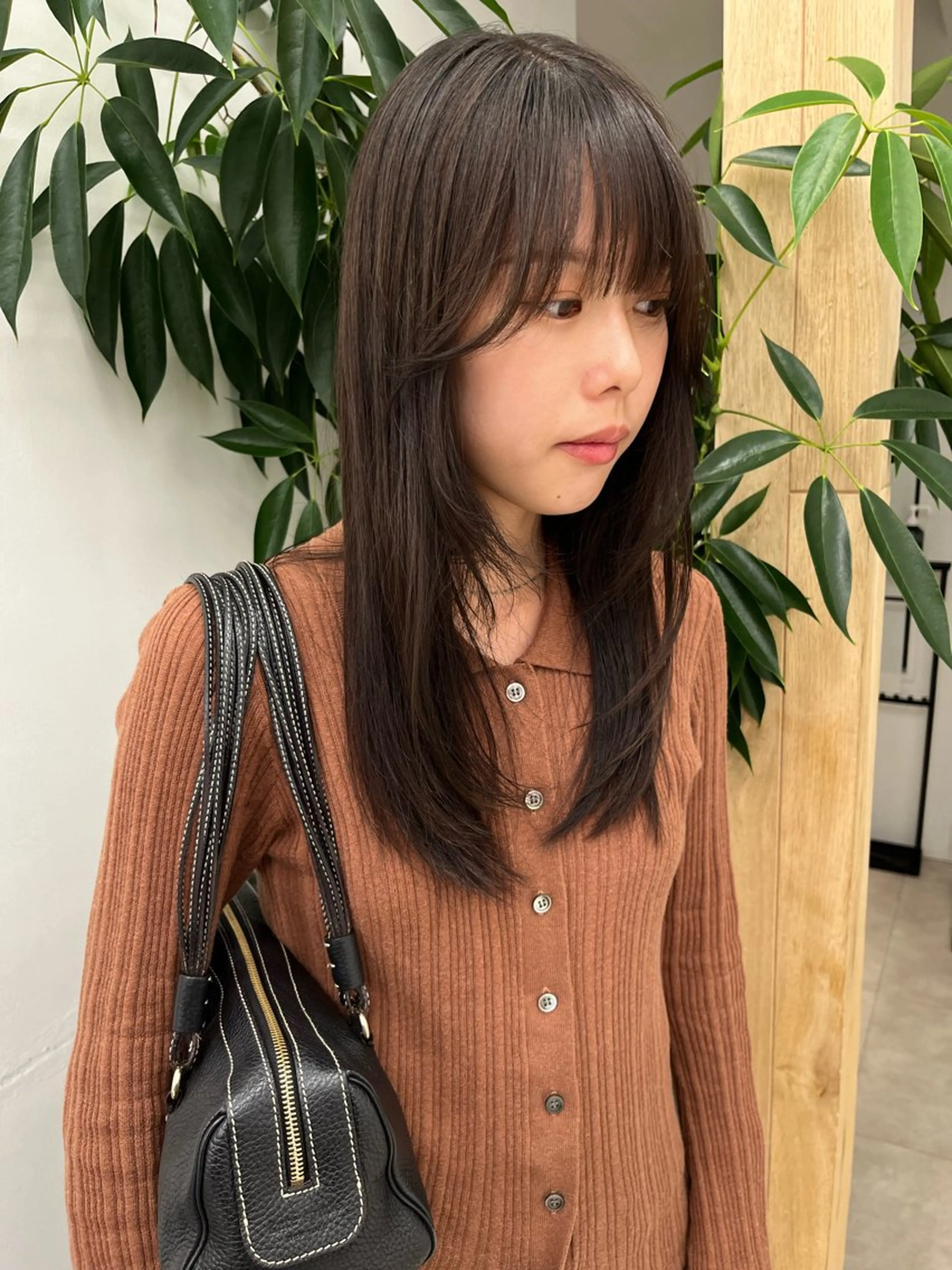 ミディアム カラー ヘアカラー トリートメント 赤み消しカラー/ ナチュラル/トモキのヘアスタイル