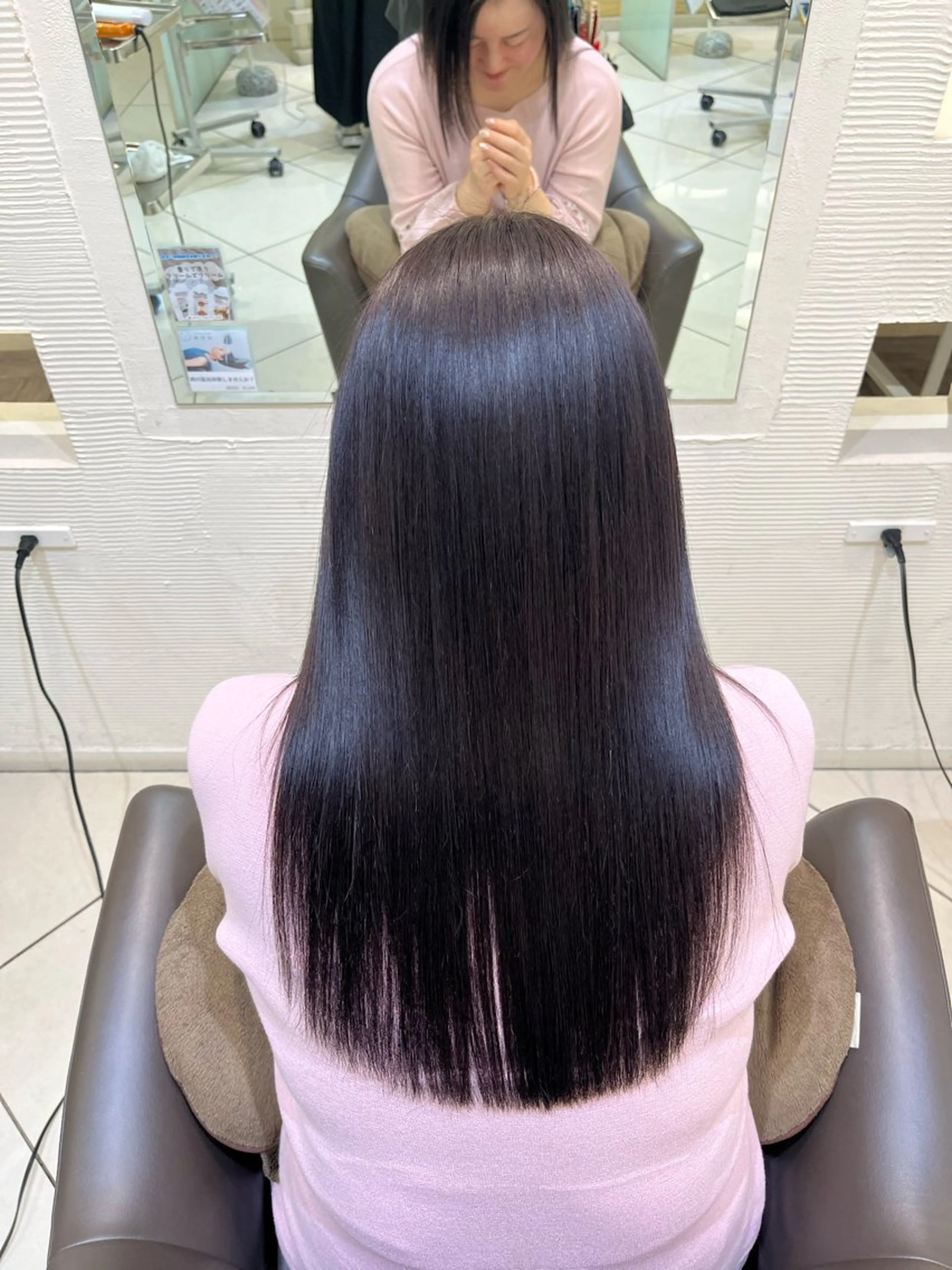 パーマ 縮毛矯正 縮毛矯正/艶髪/ チホリのヘアスタイル