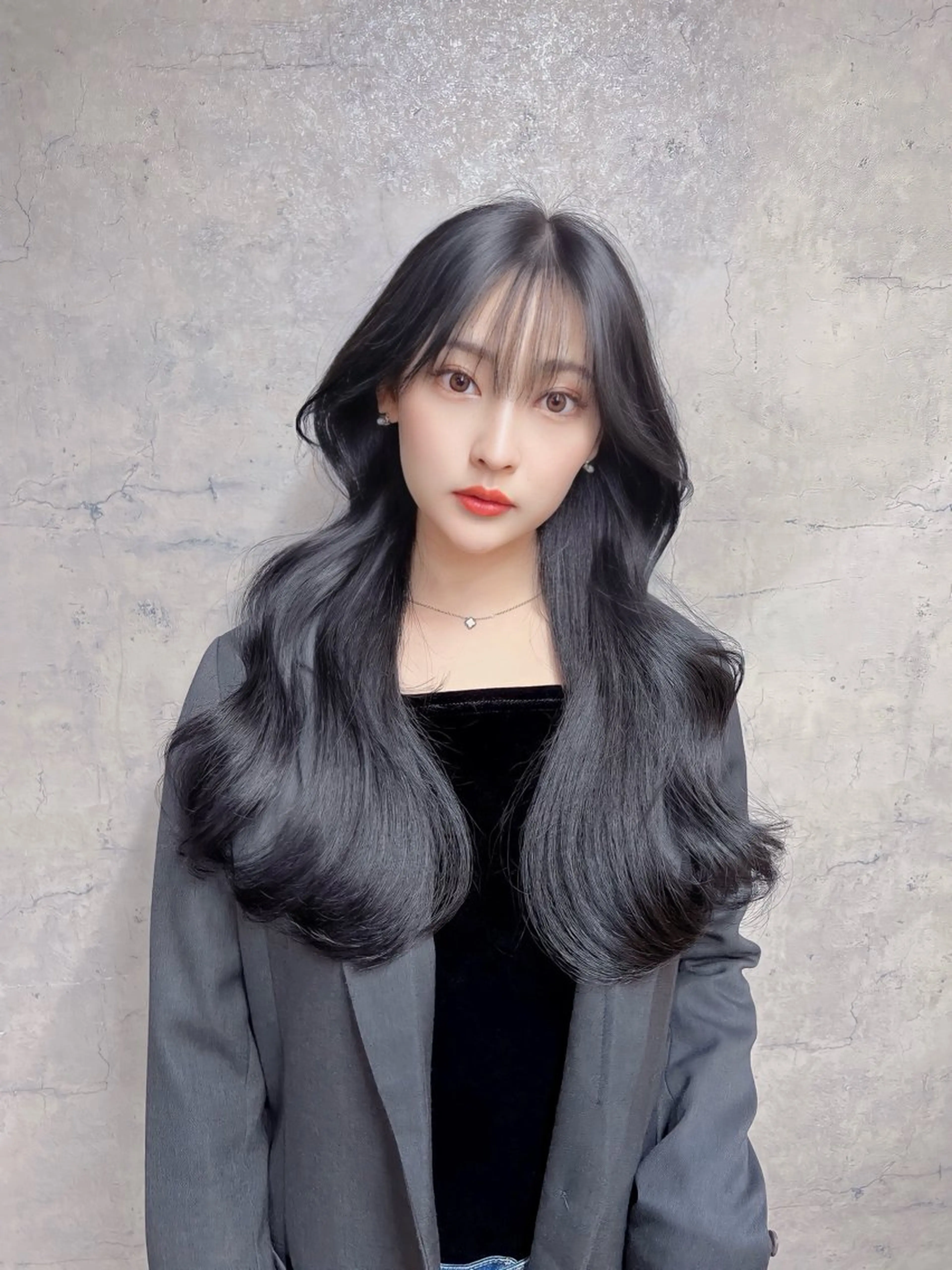 ロング カラー ヘアアレンジ カット ヘアカラー トリートメント ヘッドスパ ヘアセット 韓国レイヤー/ 顔周り💕田中将吾のヘアスタイル