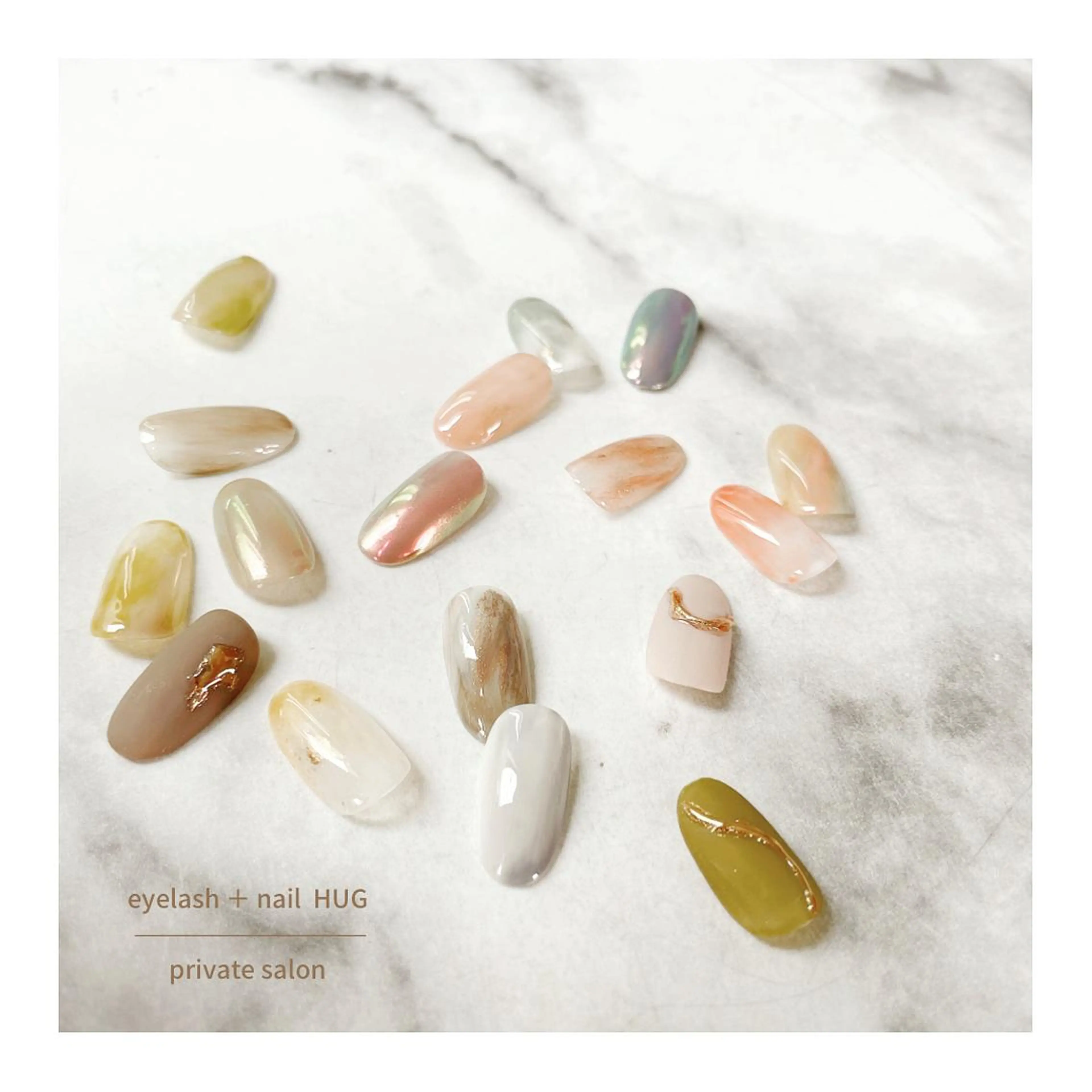 ネイル ニュアンスネイル 春ネイル Harada Asakoのマツエク・マツパデザイン