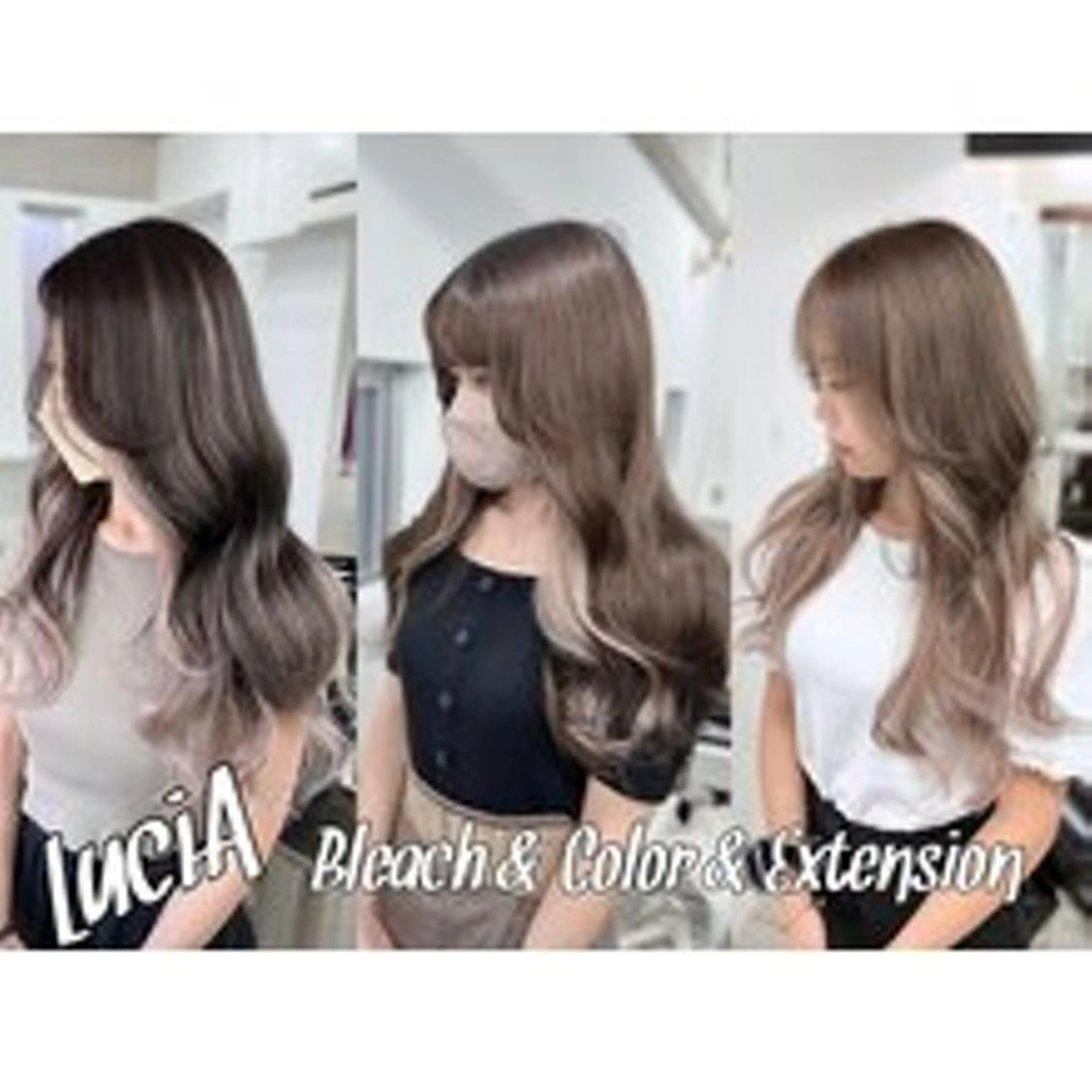 カラー ヘアアレンジ ロング LuciA/エクステ カラーのヘアスタイル