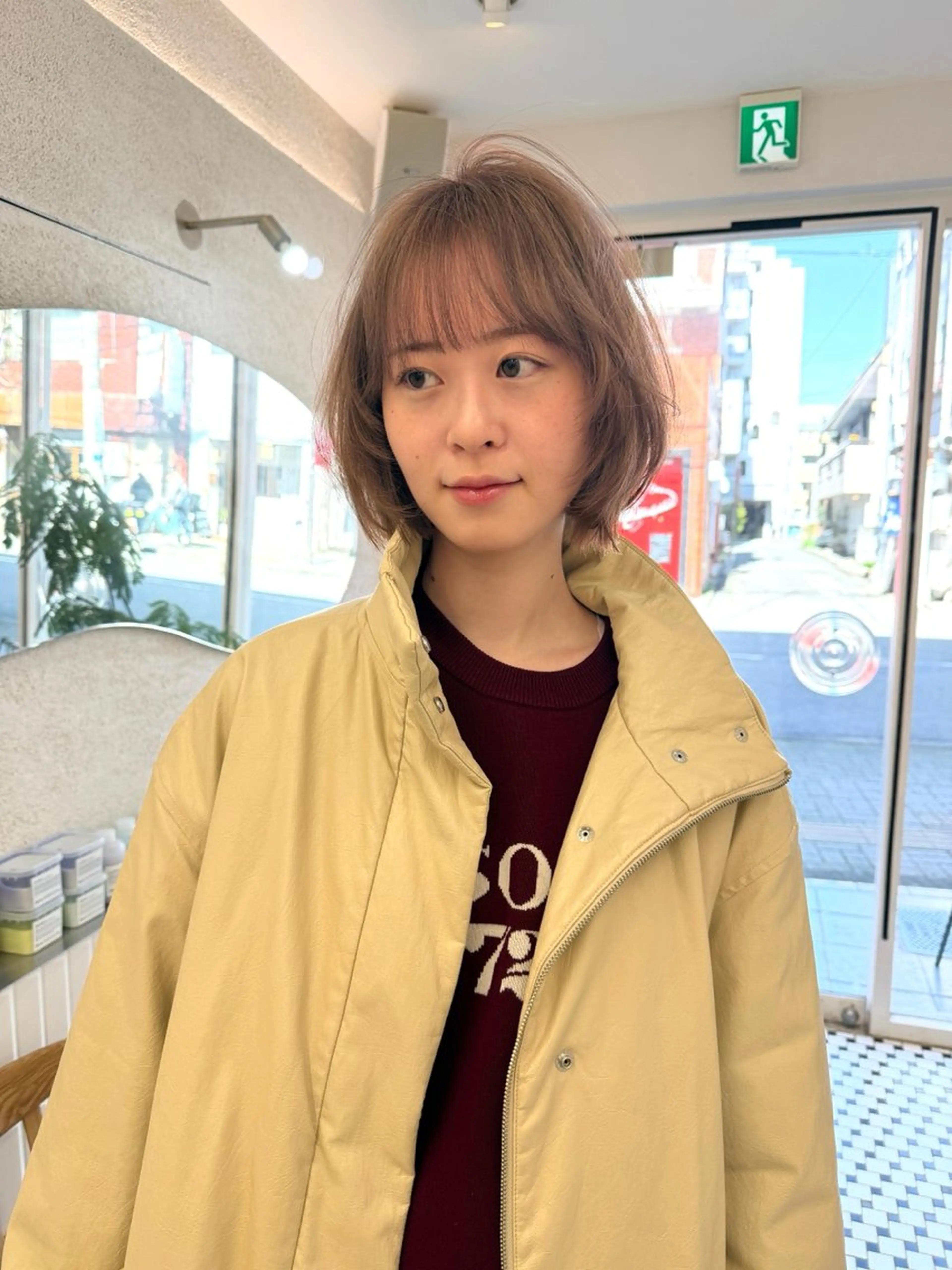 ミディアム カラー ベージュカラー ブリーチ カット ヘアカラー トリートメント ralme/sol 髙橋一哉のヘアスタイル