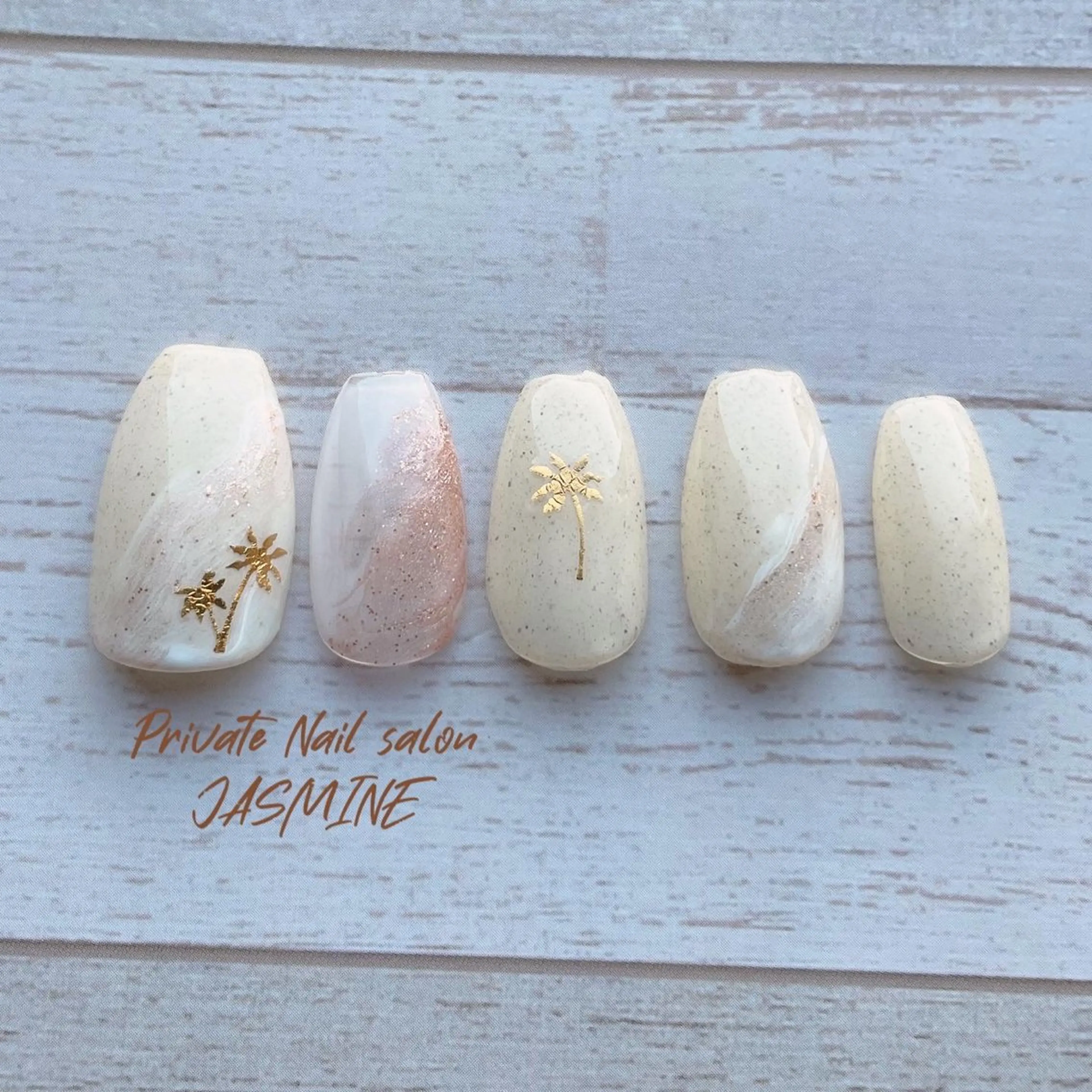 ネイル 夏ネイル ハンドネイル Nail salon JASMINEのネイルデザイン