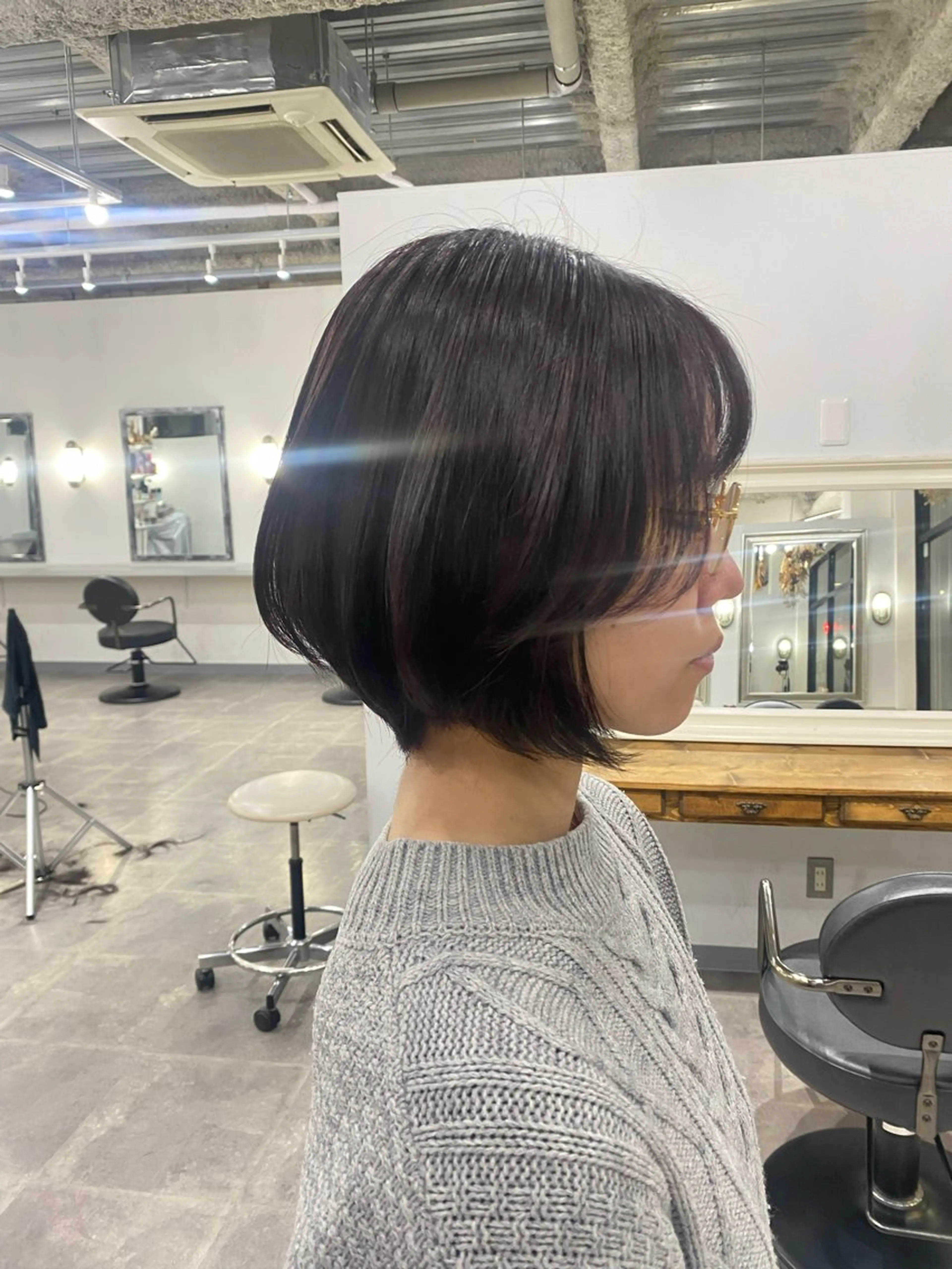 カラー ブラウンカラー ピンクカラー ヘアカラー ENV船橋 櫻井ちののヘアスタイル