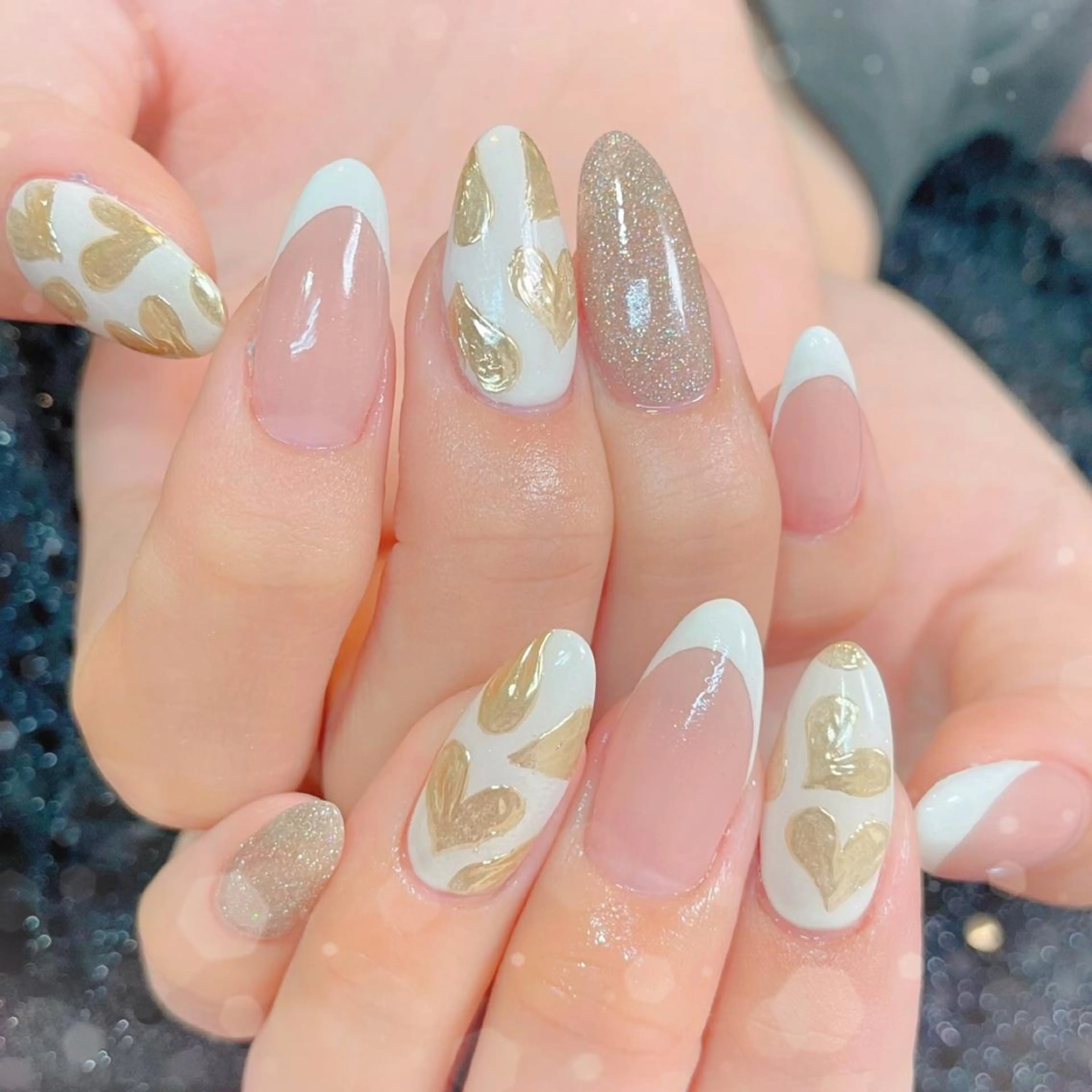 ネイル フレンチネイル ハンドネイル ハンドケア MoON...❤︎ MeGuのネイルデザイン