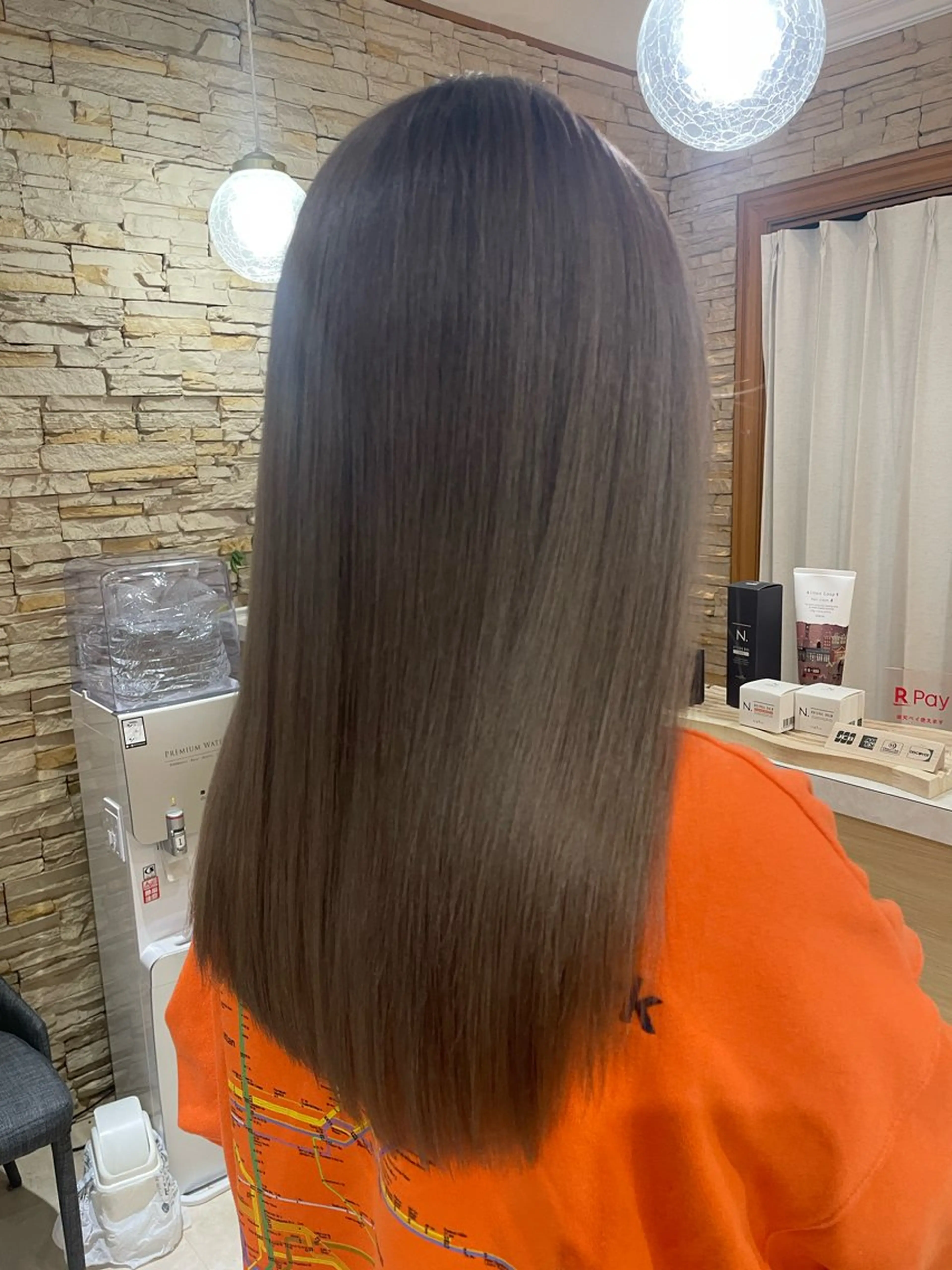 セミロング カラー ヘアカラー トリートメント 髪質改善艶髪✂︎小寺 透明感カラーのヘアスタイル