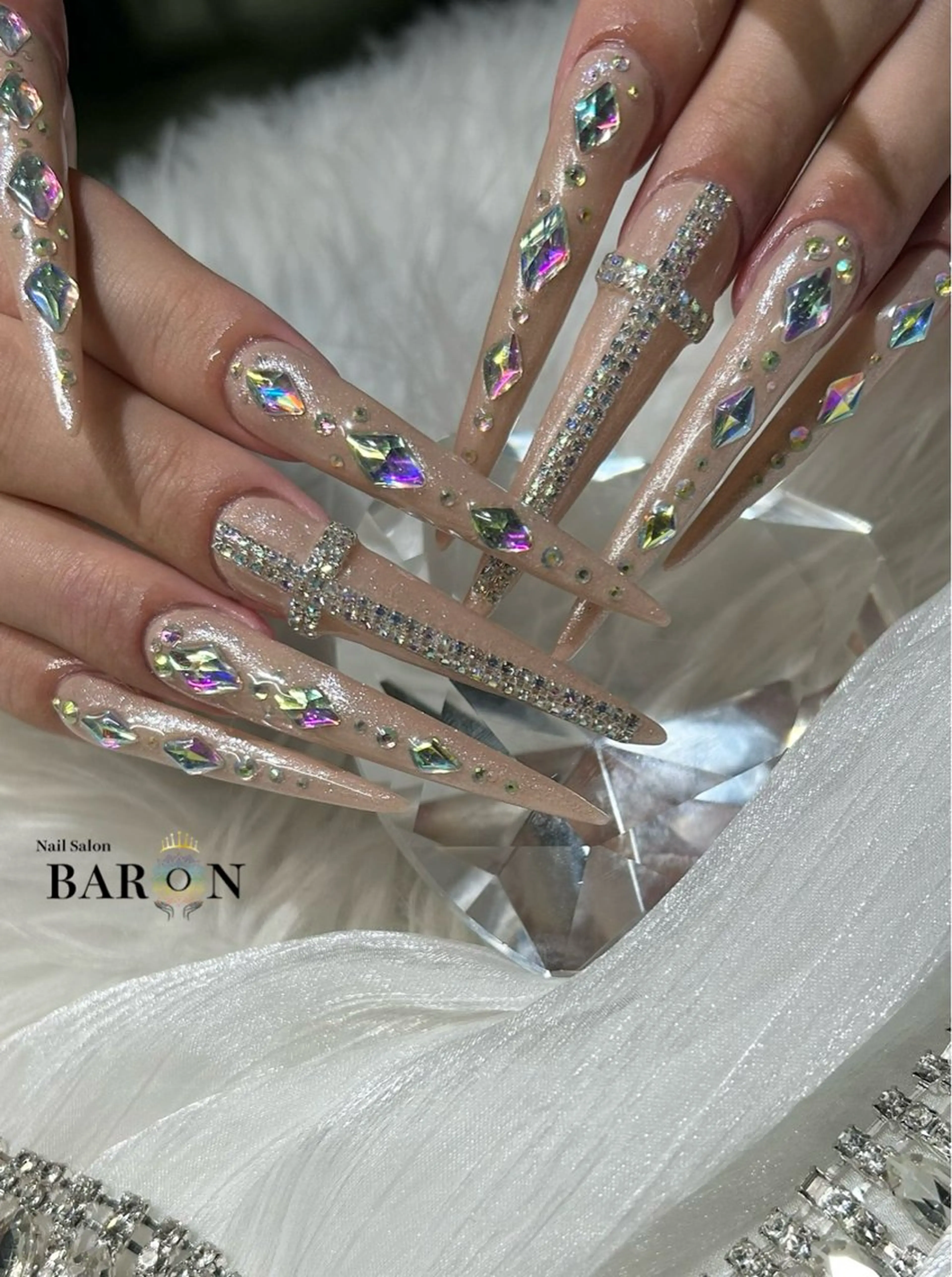 ロング BARON SAKIのネイルデザイン