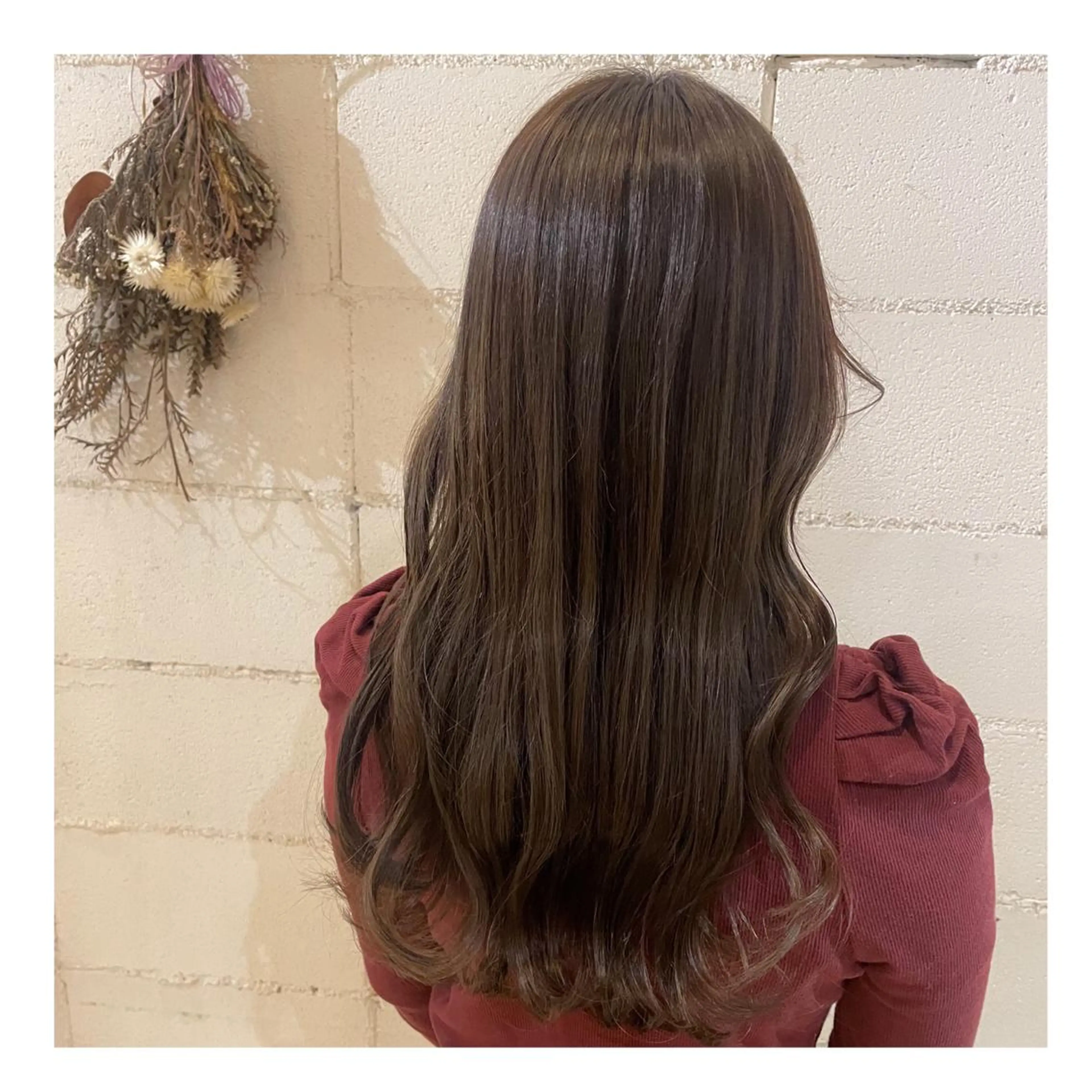 ロング カラー グレージュ ハイライトカラー ハイライト カット ヘアカラー トリートメント ❁⃘ ち だ り さ ❁⃘のヘアスタイル