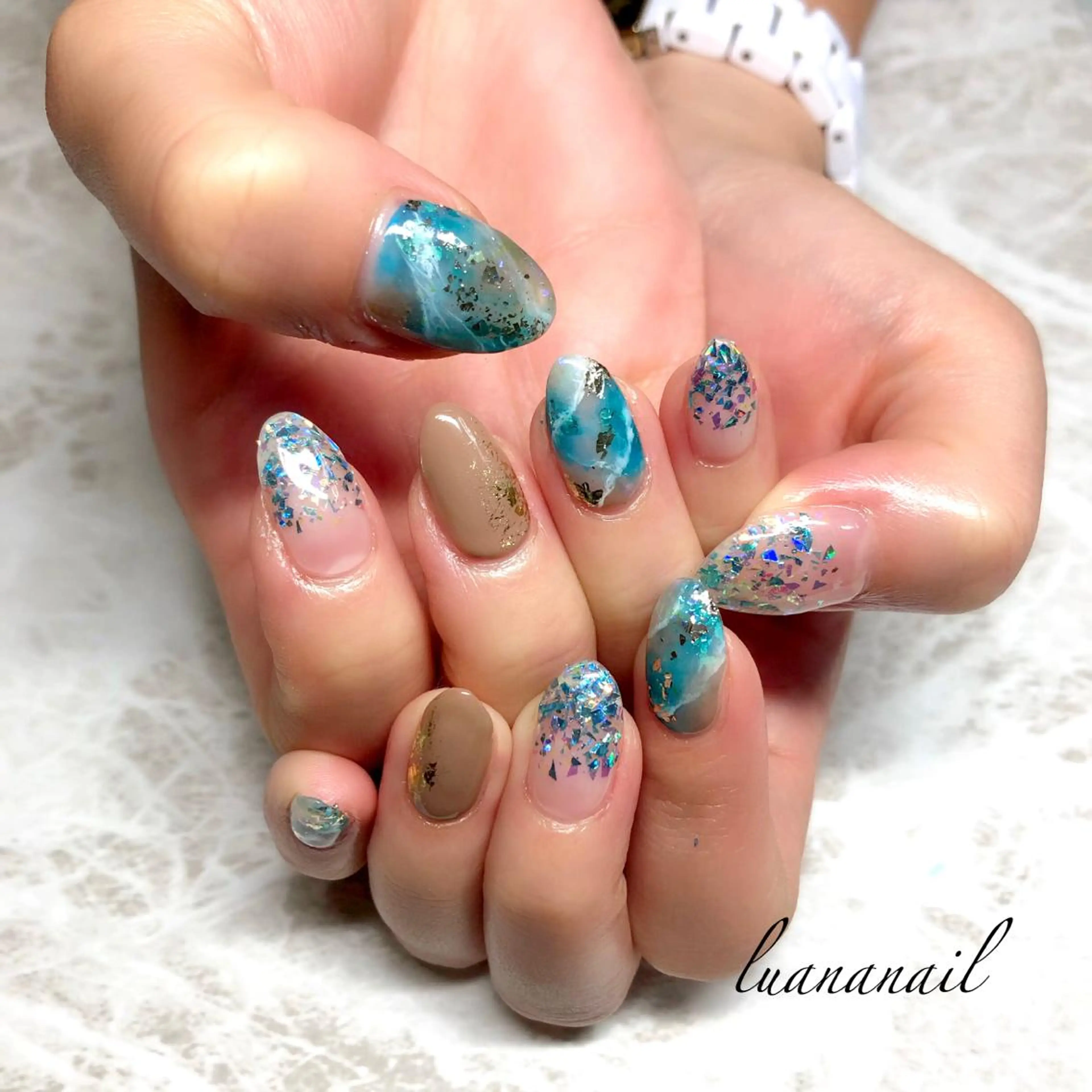 ネイル ニュアンスネイル luana nailのネイルデザイン