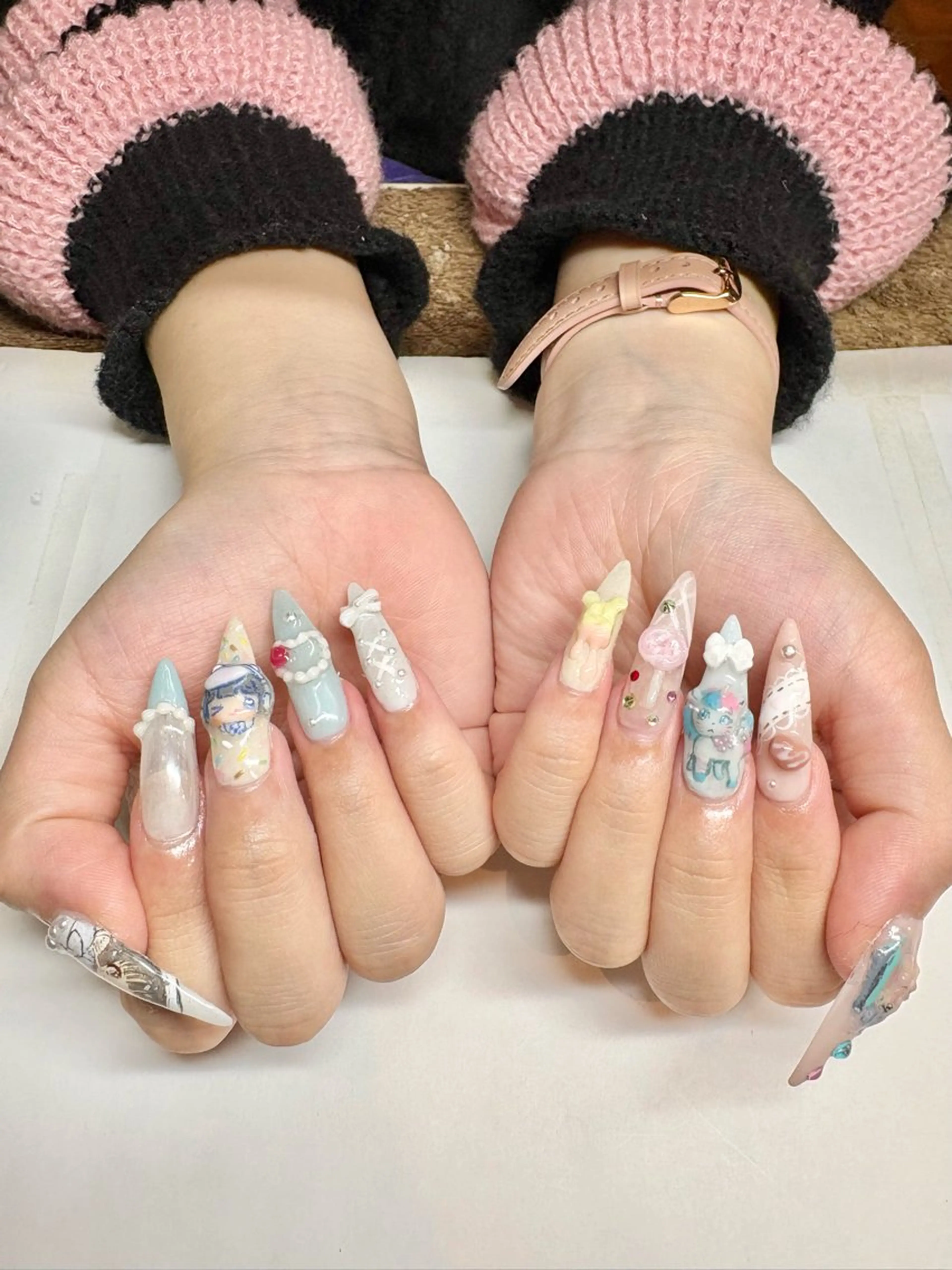 ネイル ハンドネイル フットネイル jspinky rioのネイルデザイン