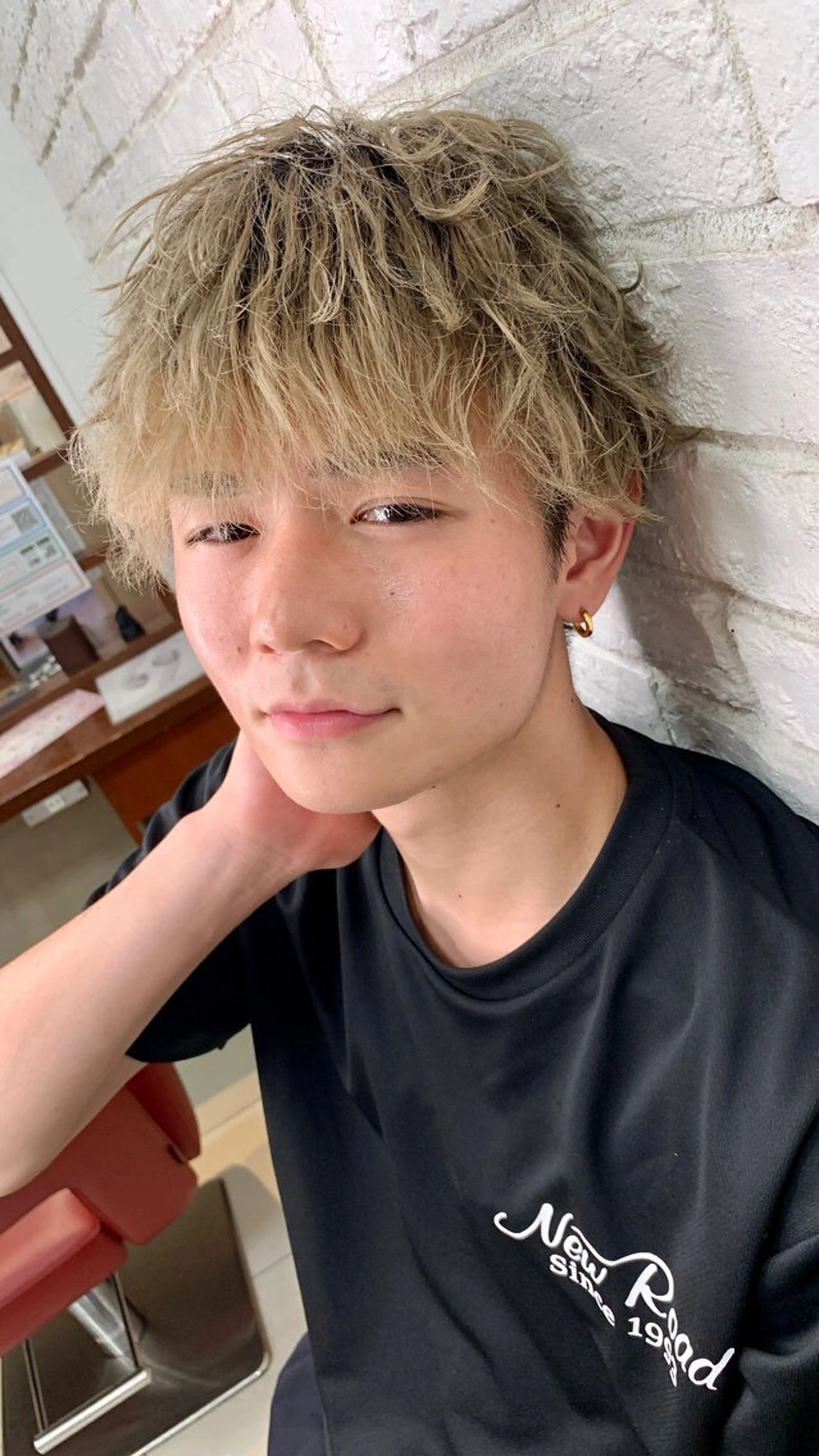 ミディアム 本島 大生のヘアスタイル