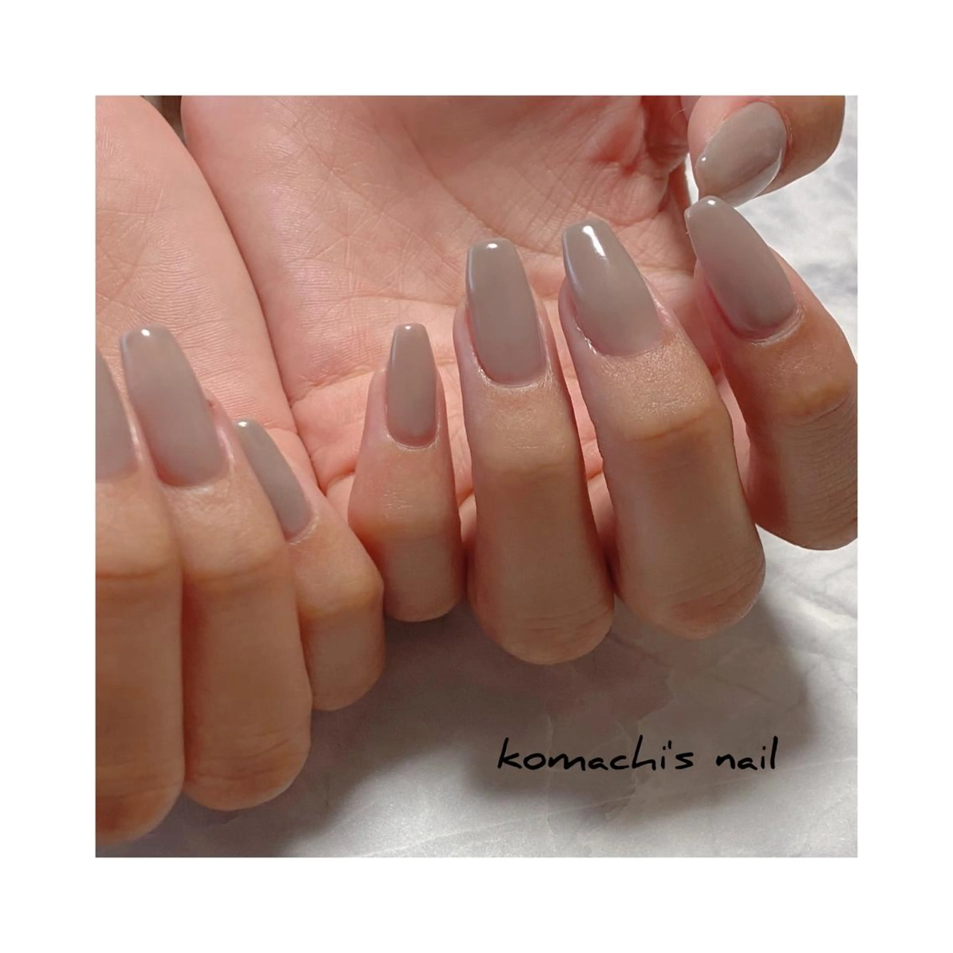 ワンカラーネイル アセトンオフ込み 長さだし不可の写真