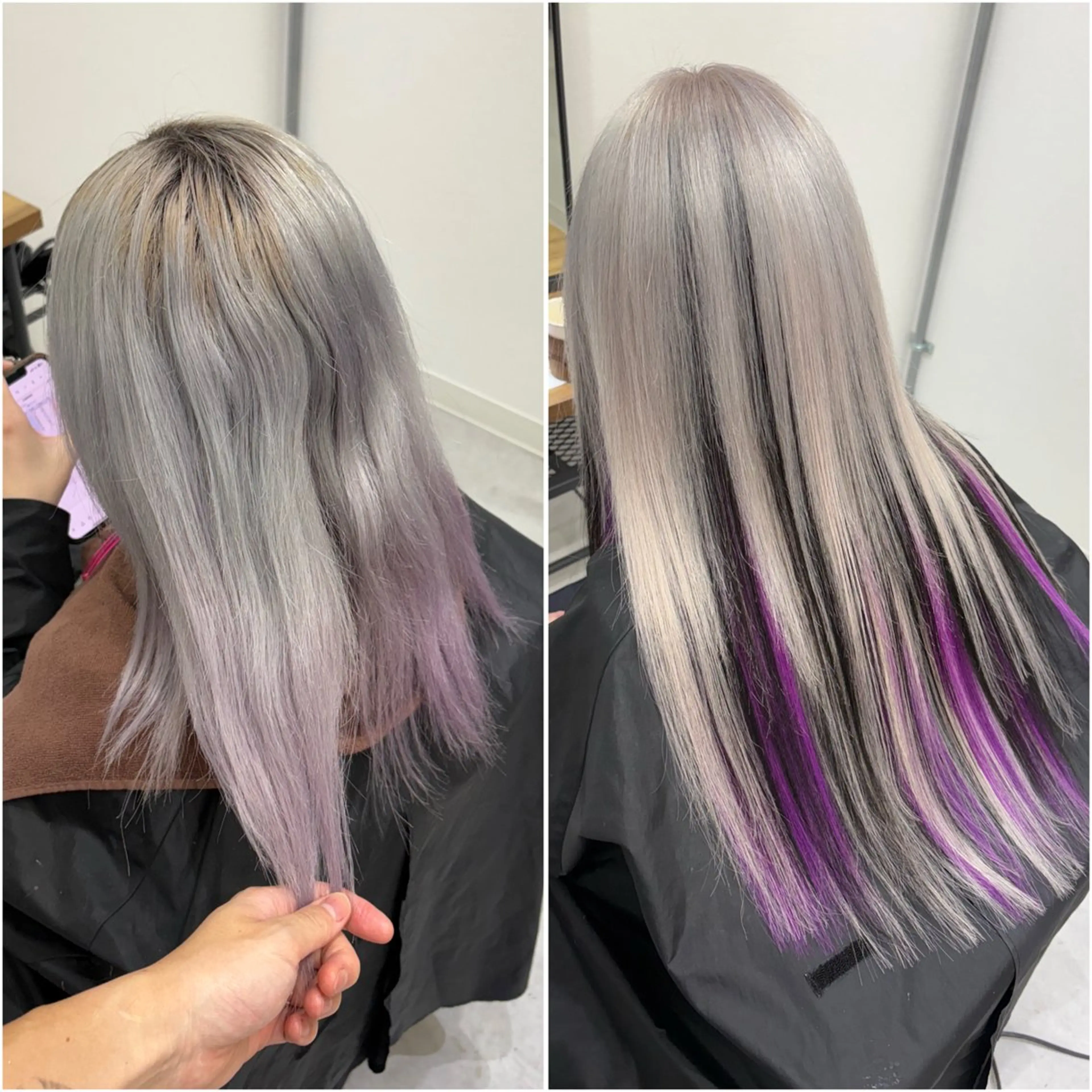 ロング カラー ブリーチ エクステ ヘアカラー トリートメント エクステ KEISUKE🐶 カラー✨エクステのヘアスタイル