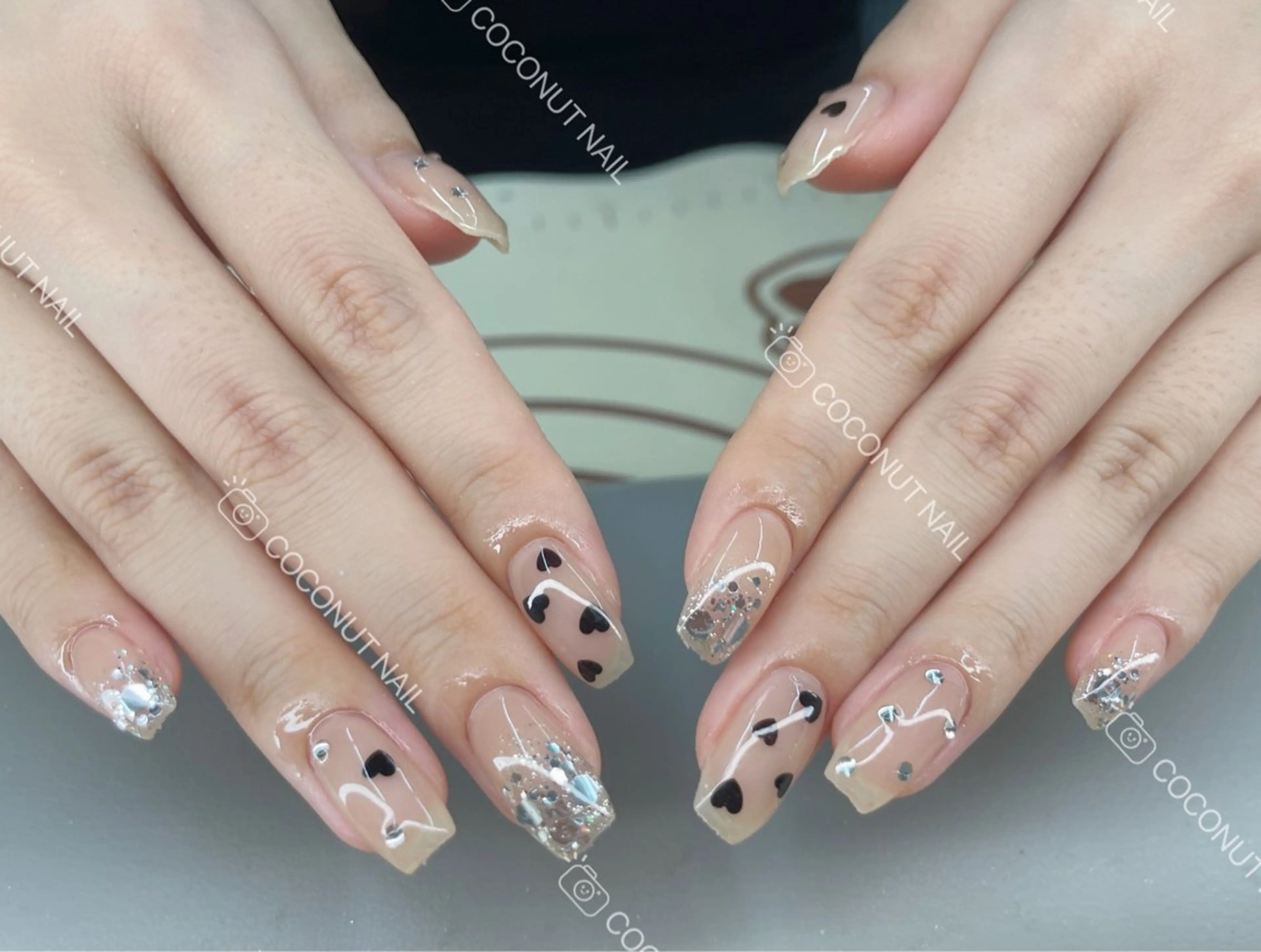 ネイル ハンドネイル 神田 ココナッツのネイルデザイン