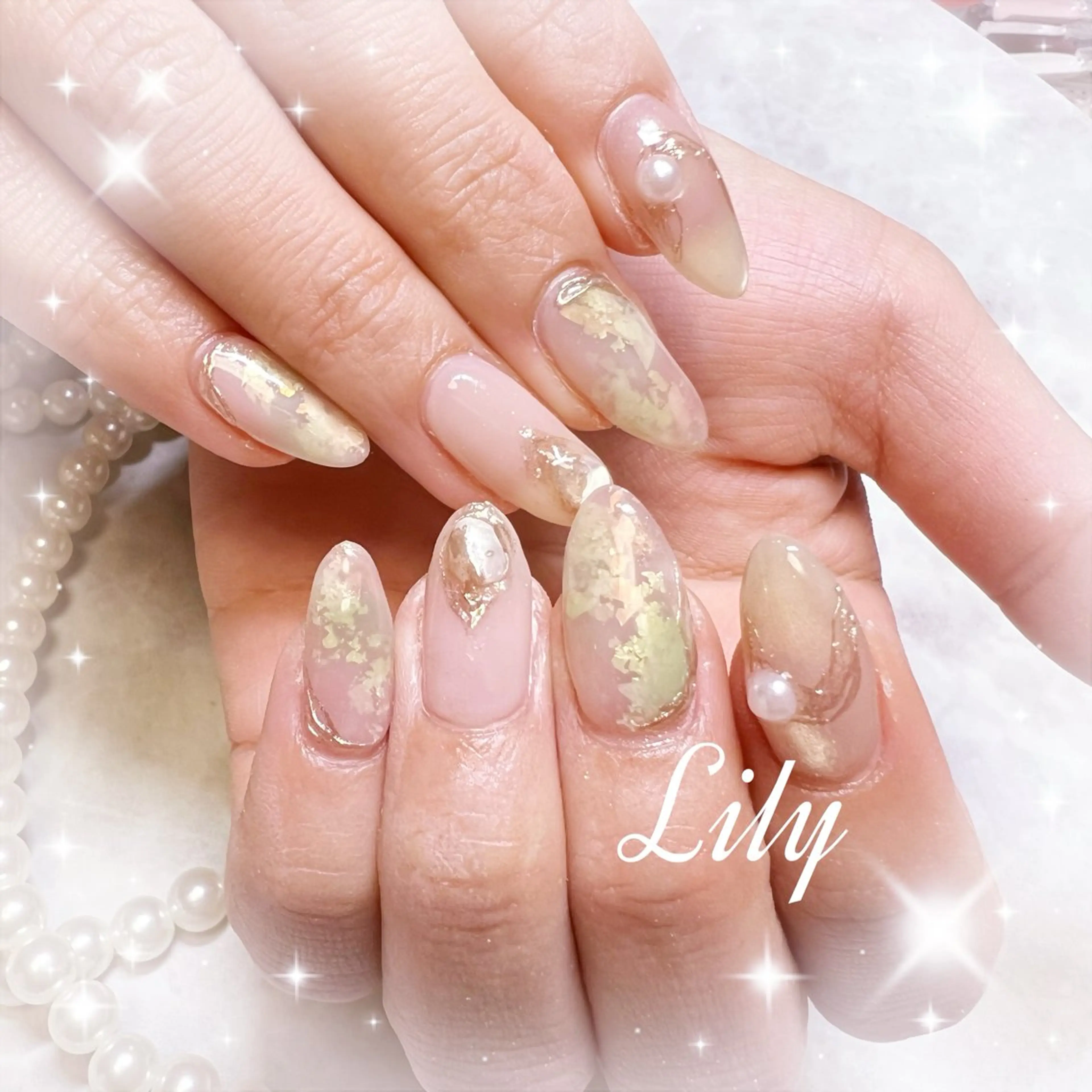 ネイル ハンドネイル Lily*nail 🌻Mii🌻のネイルデザイン