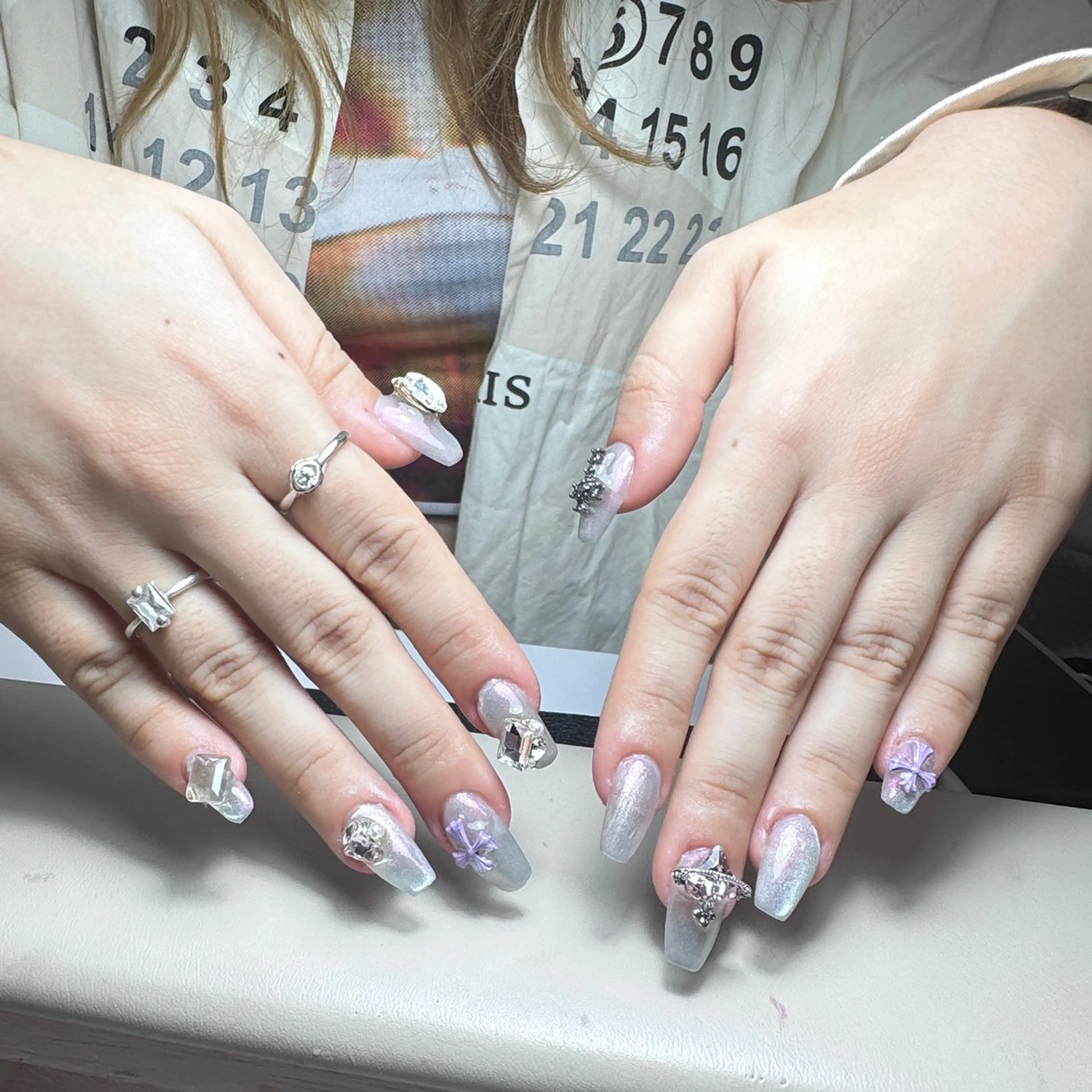 ネイル 長さ出し マグネットネイル M. nail【銀座店】のネイルデザイン