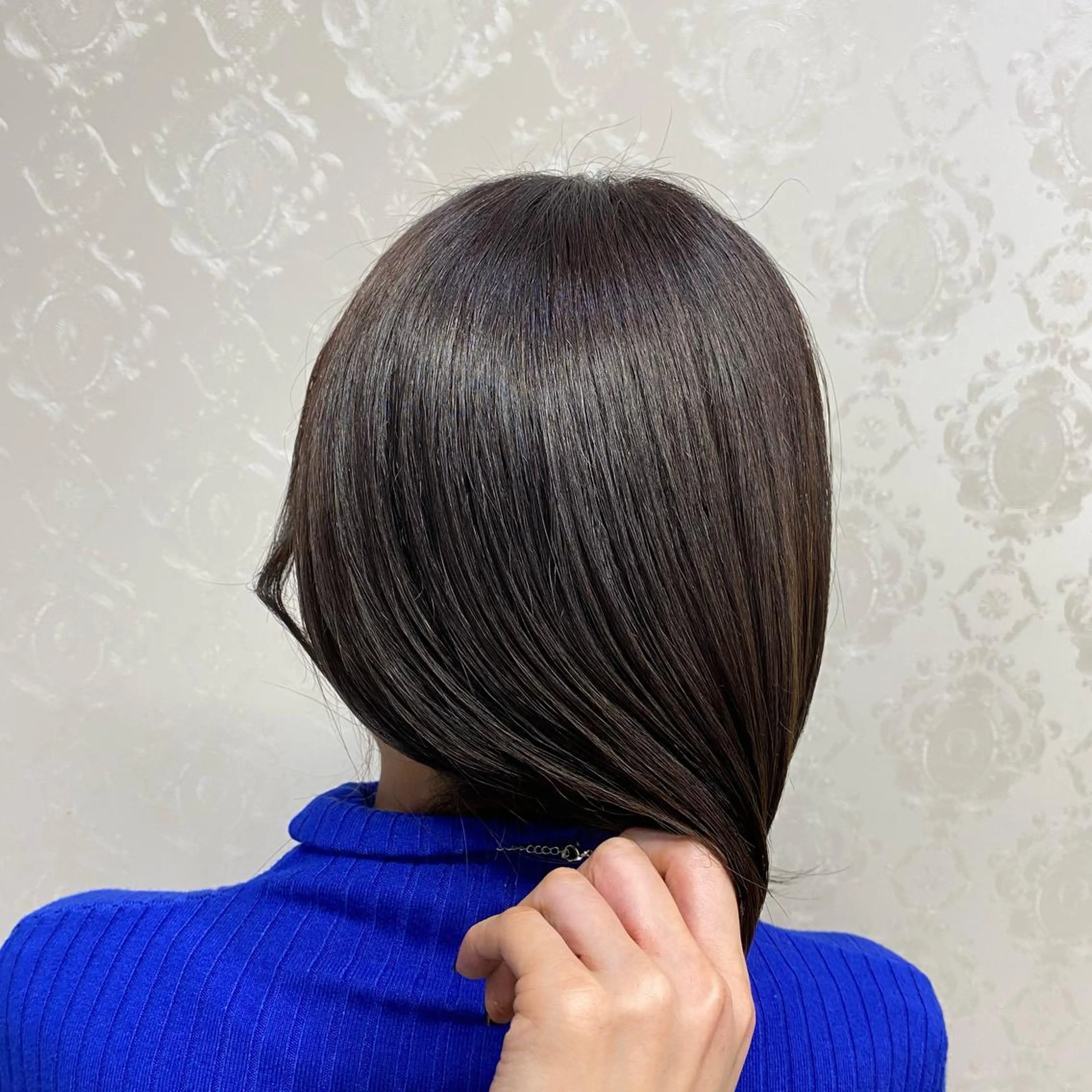 ミディアム 髪質改善 トリートメント 酸熱トリートメント カット ヘアカラー トリートメント ココロ☀️ CLUTCH天王寺店のヘアスタイル