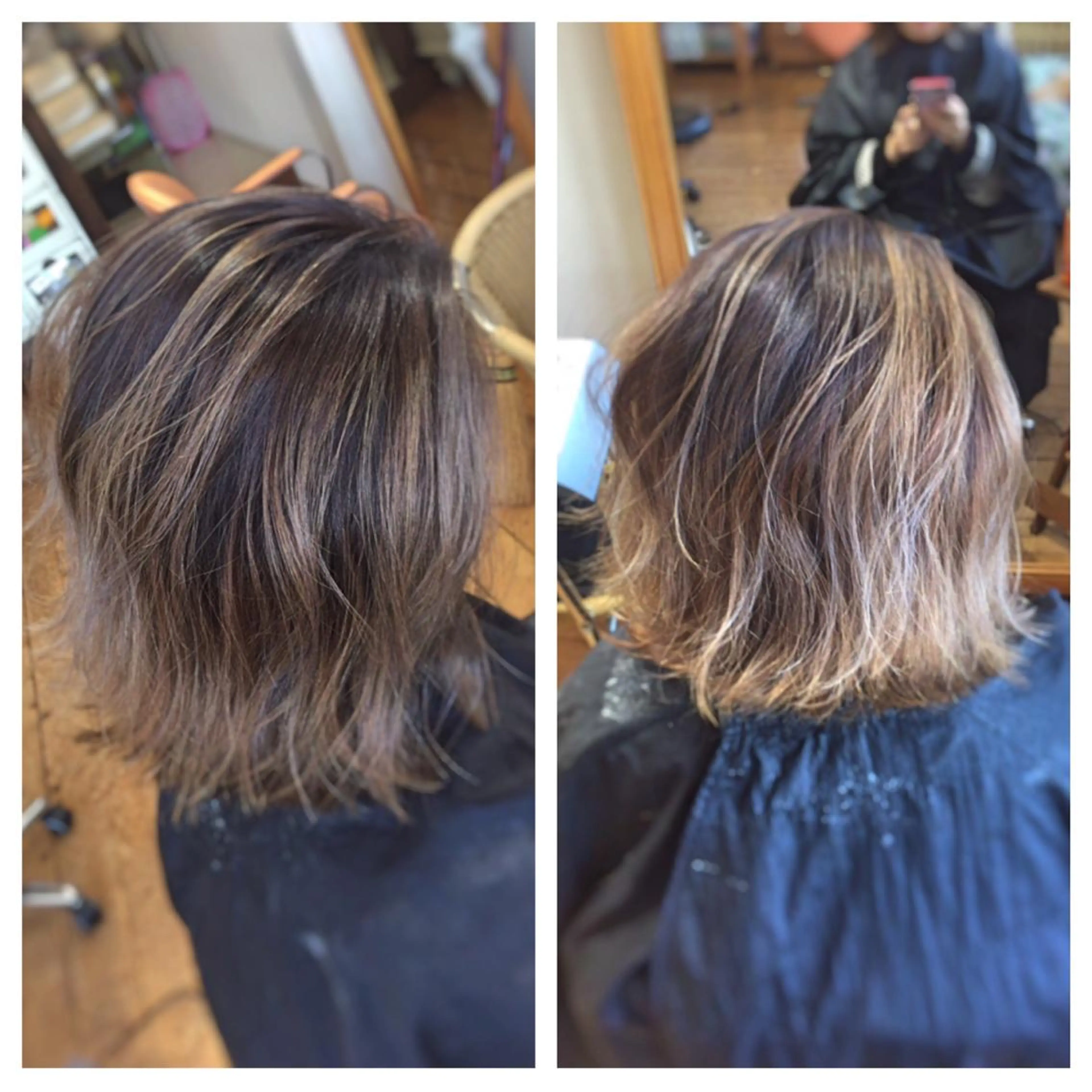 ミディアム カラー タカハシ ユウヤのヘアスタイル