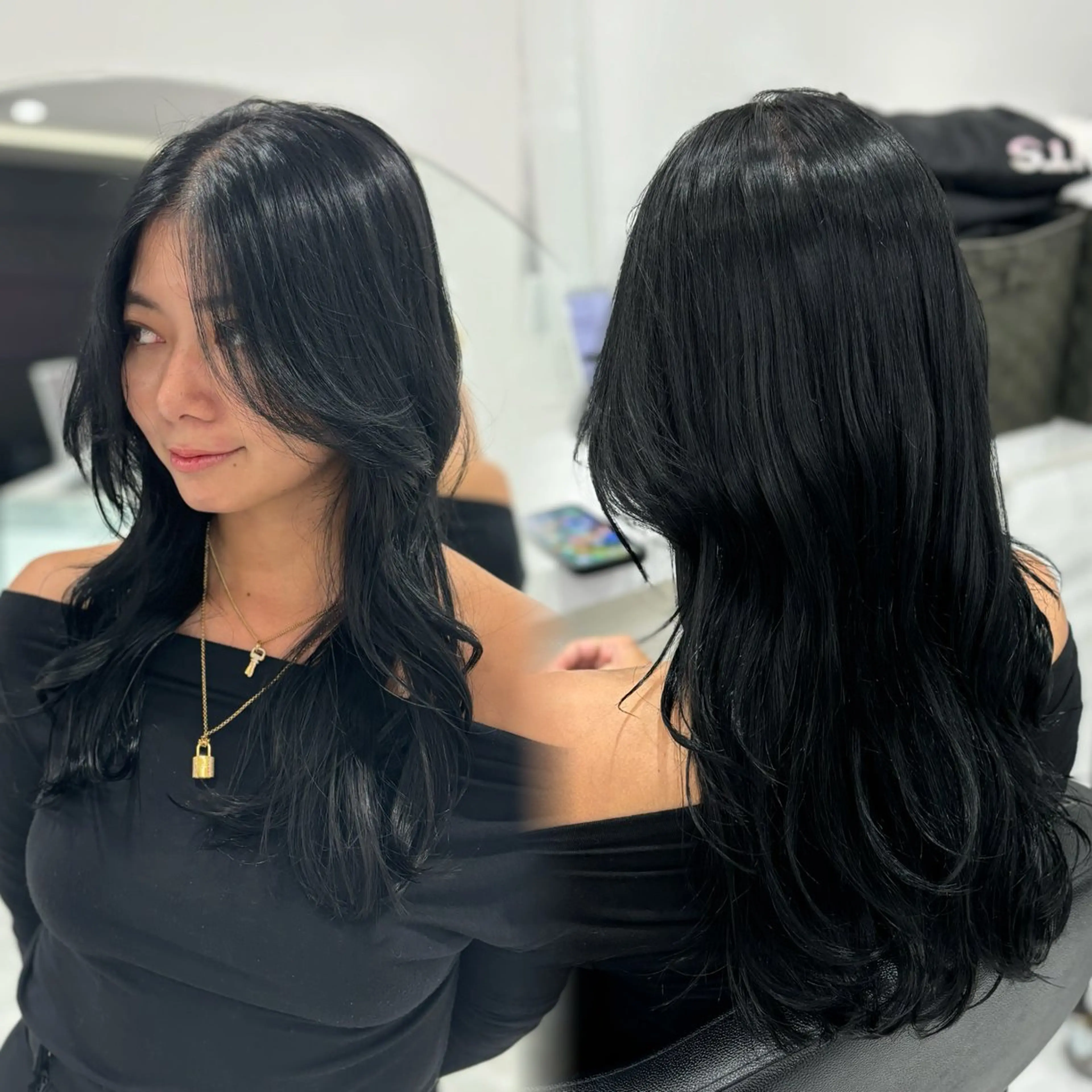 🥀似合わせ🥀レイヤーカット+髪質改善トリートメント+炭酸スパ+コテ巻き仕上げ💖の写真