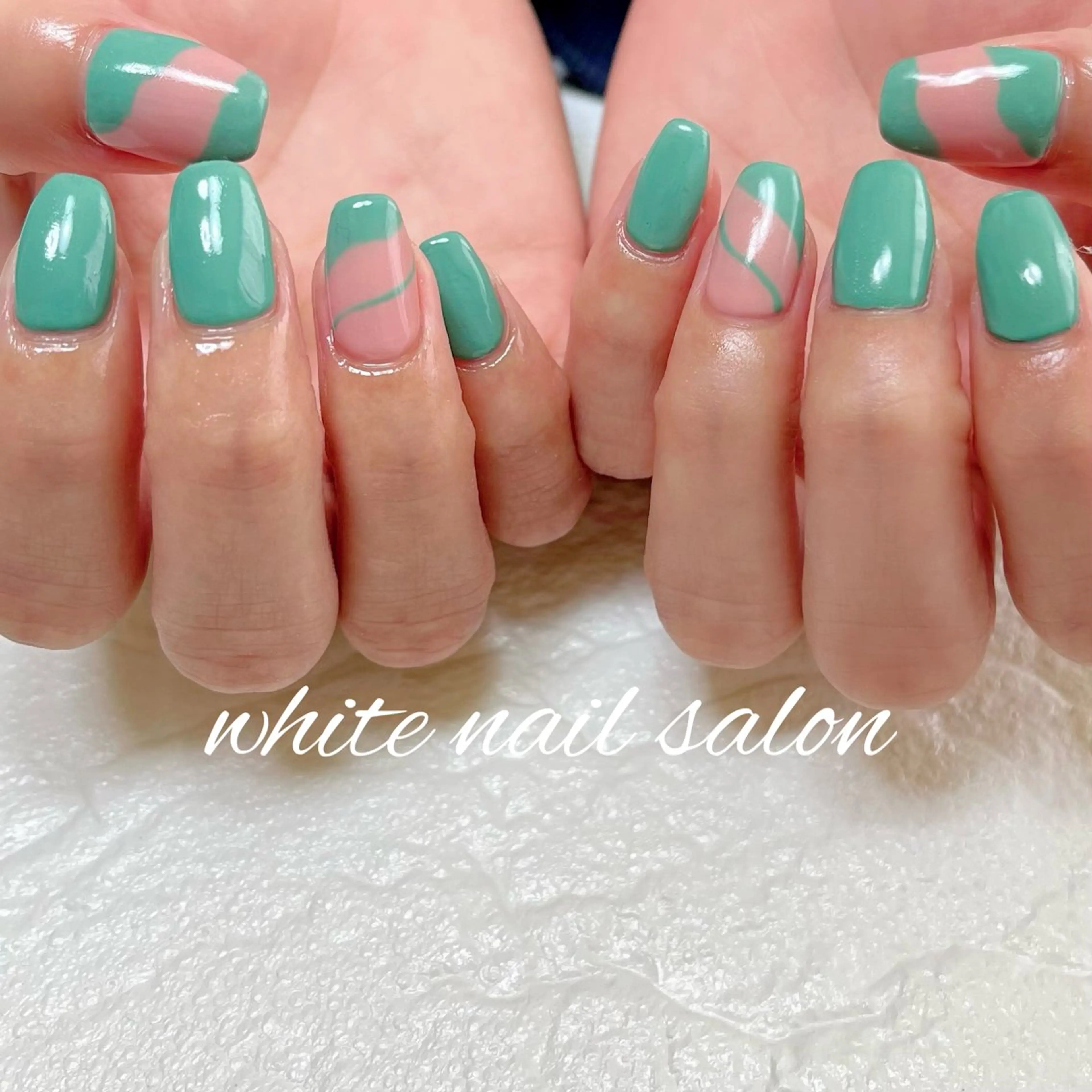 ネイル ラメ(グリッター) 持ち込み ハンドネイル white nail salonのネイルデザイン