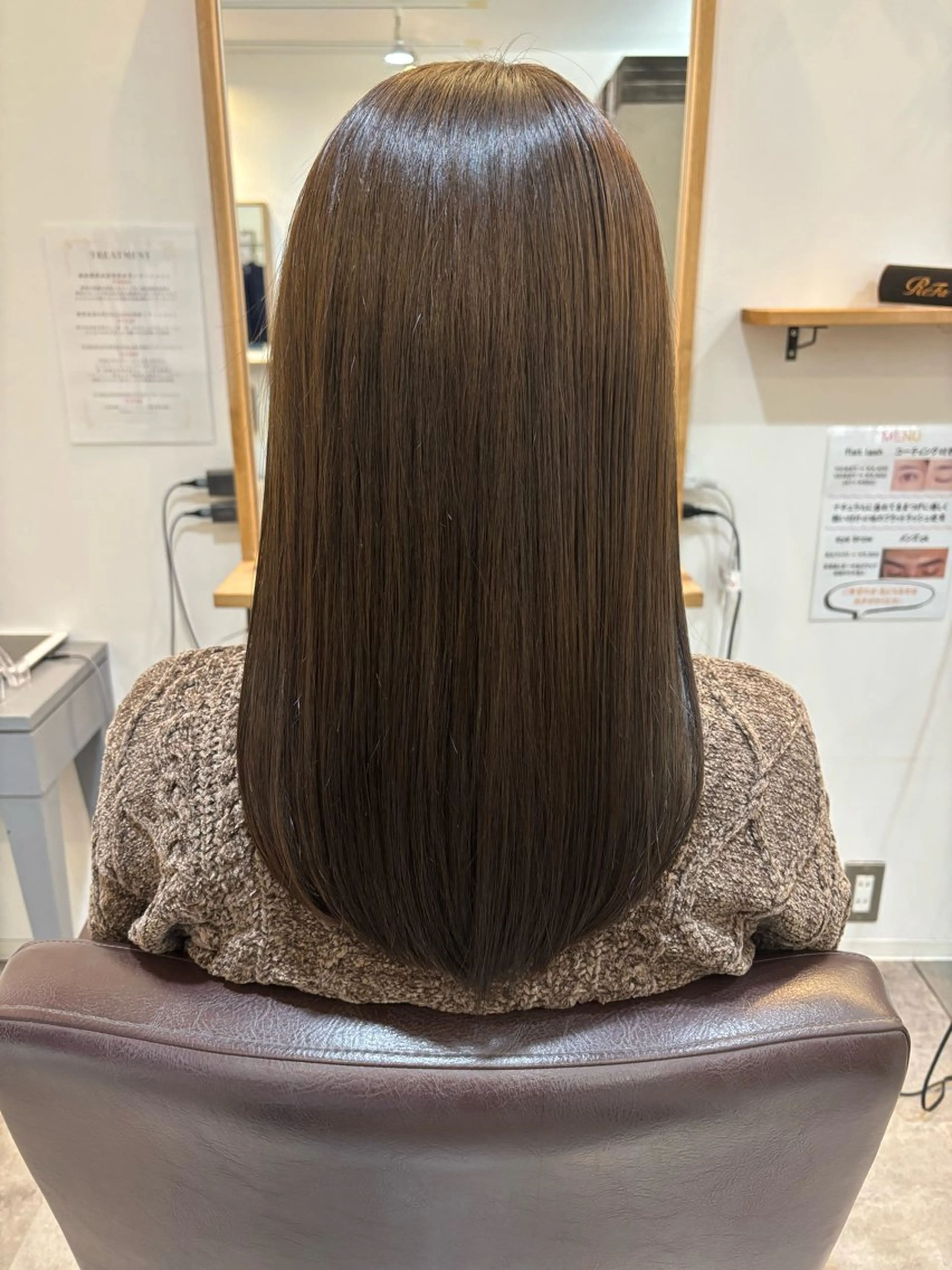 【✨ミニモ初回限定✨】透明感アディクシーカラー🩵（白髪染めも可）赤みを抑えてブリーチなし出来る限り柔らかい透明感カラーの写真