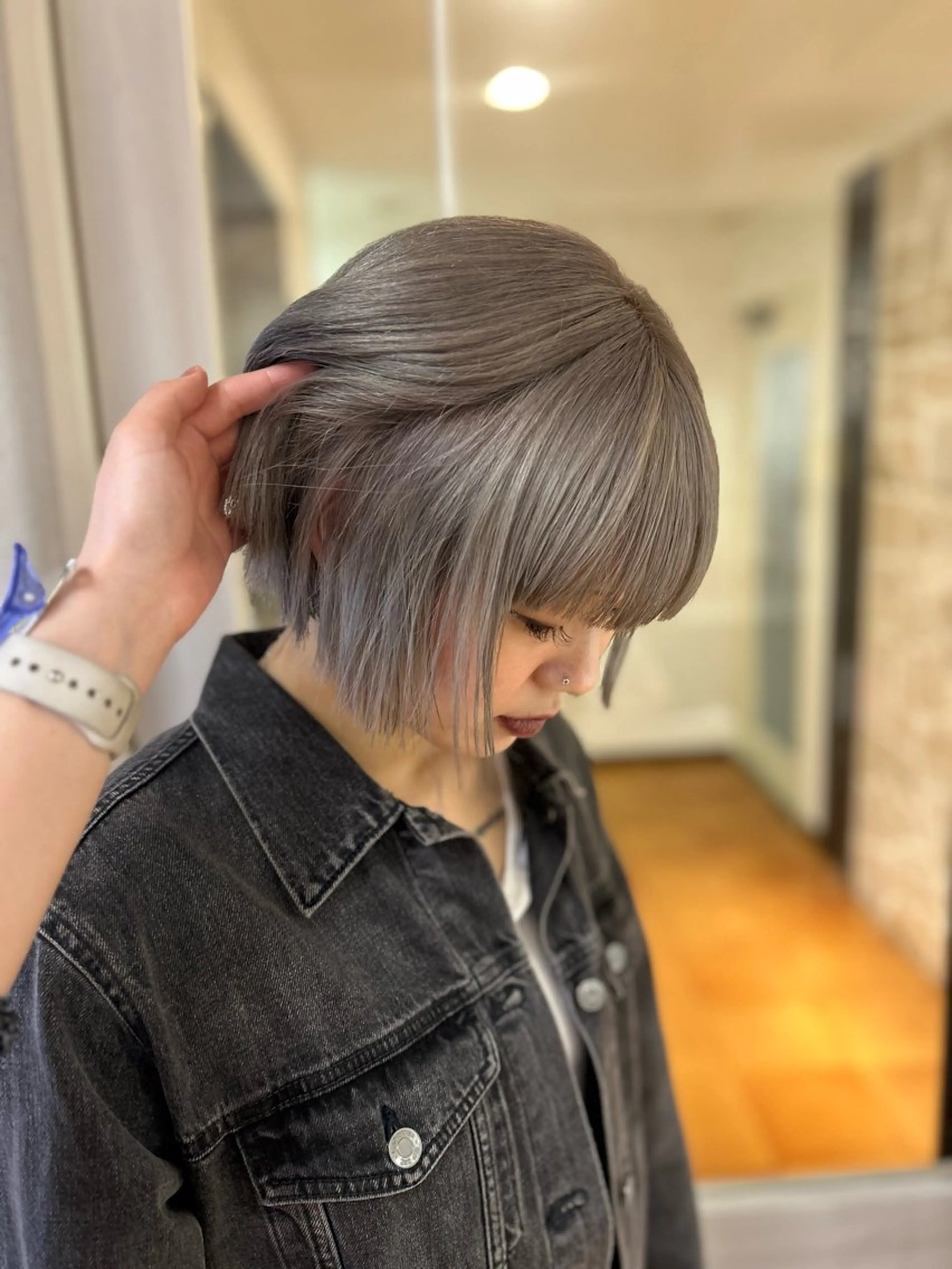 カラー ベージュカラー ホワイトベージュ ヘアカラー CIEL 難波店所属・🎀透明感/レイヤ ー/Kotona🎀のヘアスタイル