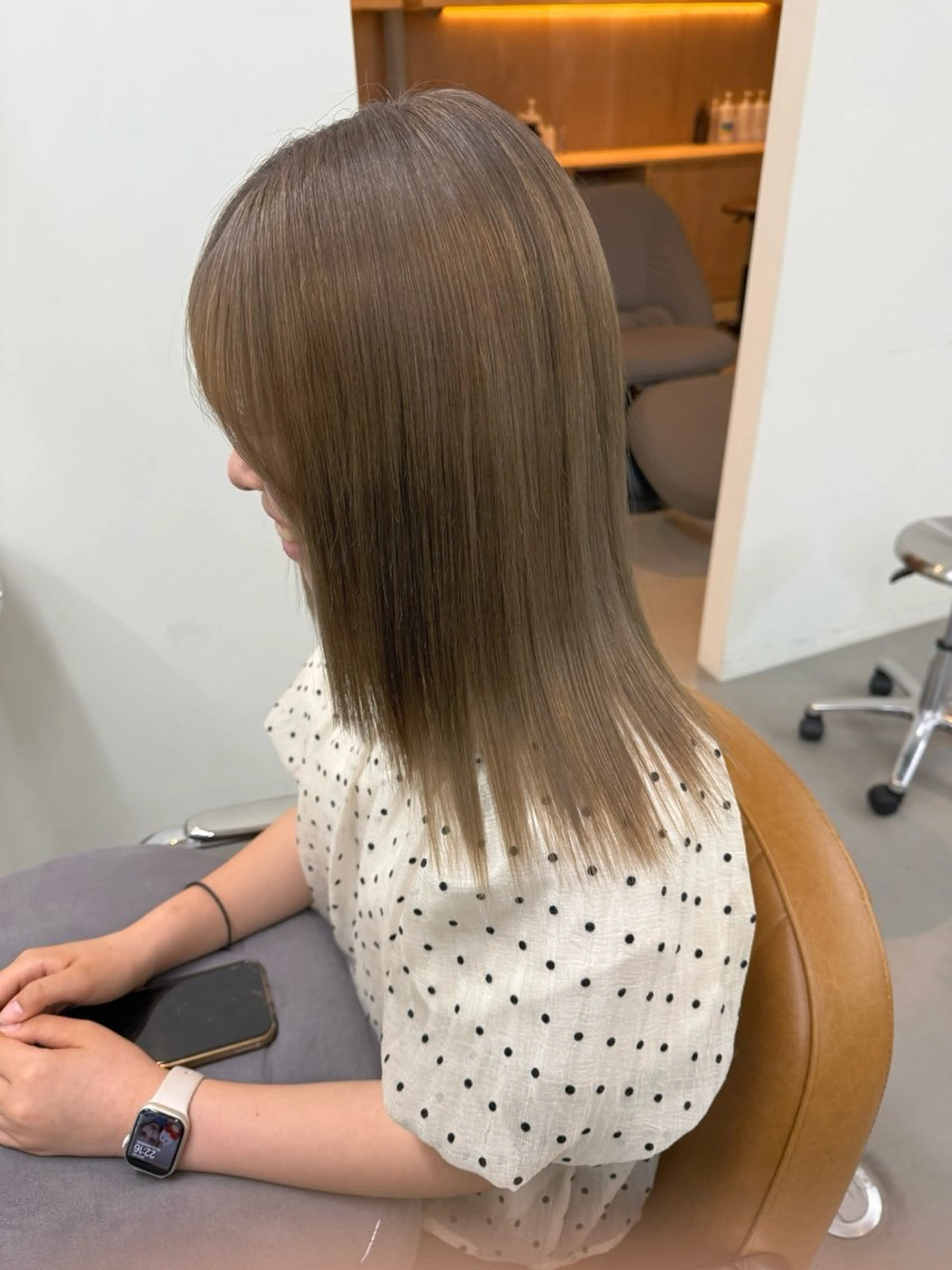 カラー ヘアカラー 檜 果歩のヘアスタイル