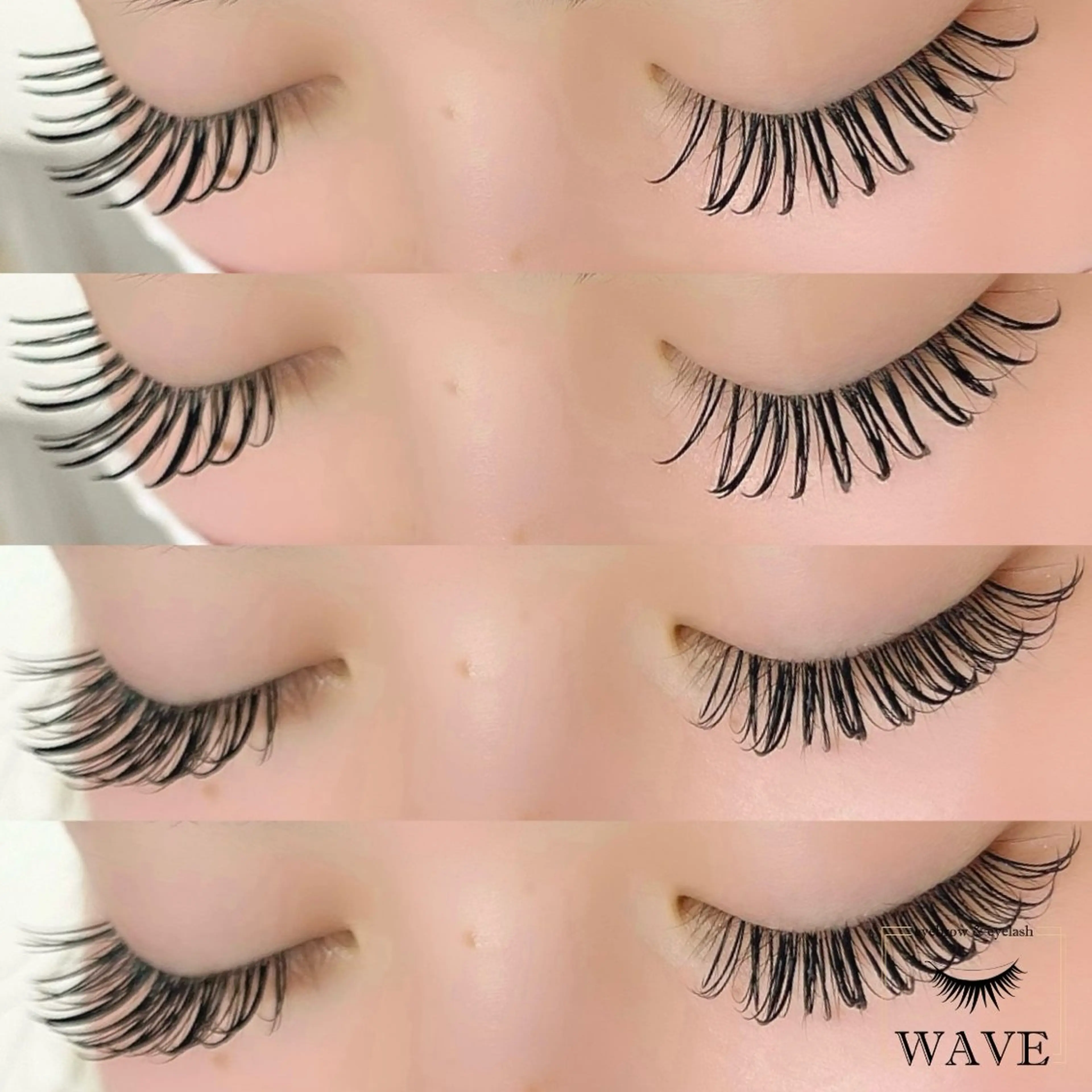 マツエク・マツパ バインドロック キュート Dカール マツエク brow&lash WAVEのマツエク・マツパデザイン