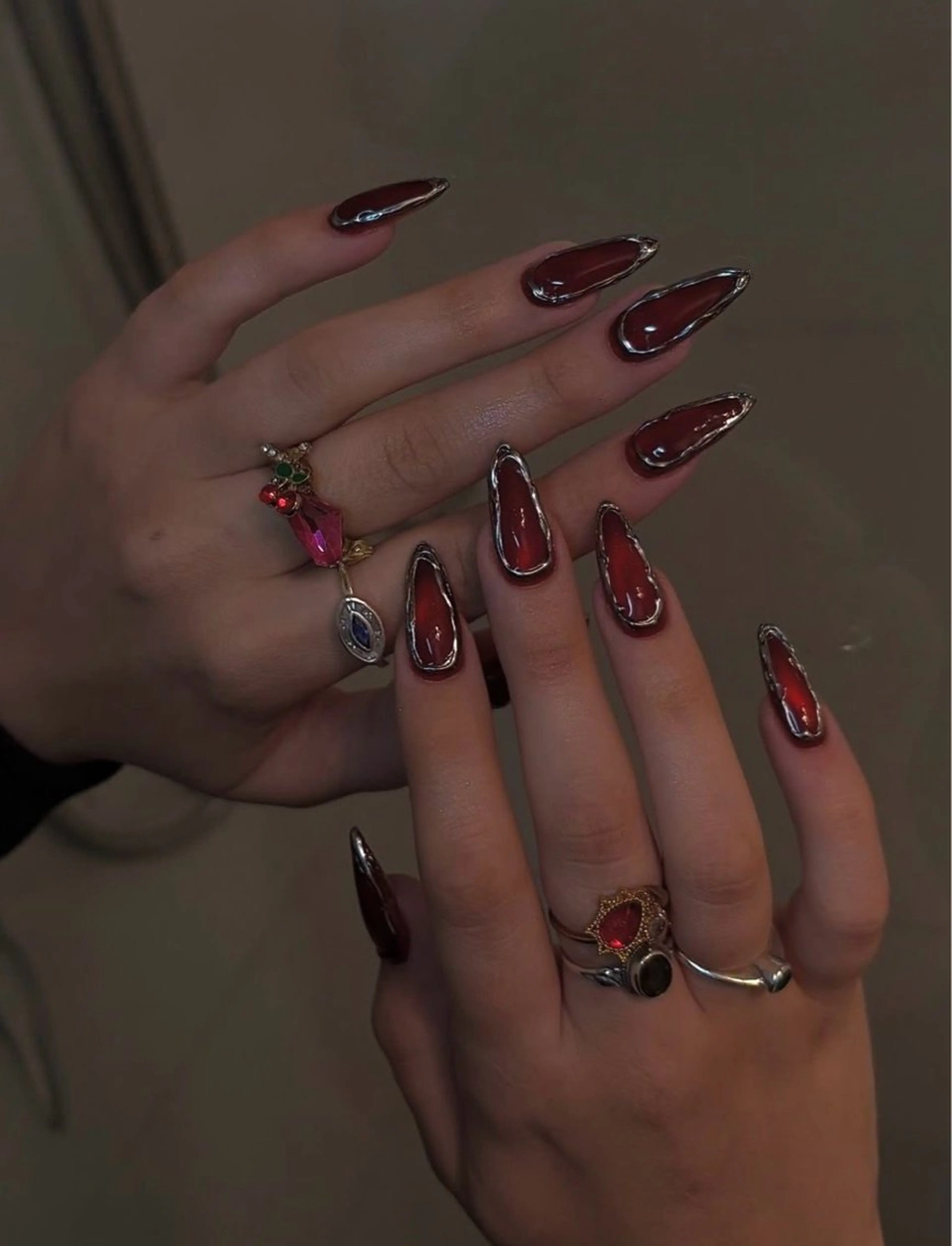 ネイル チークネイル クリアネイル ガーリー キラキラネイル 韓国ネイル Ume Nail Studioのネイルデザイン