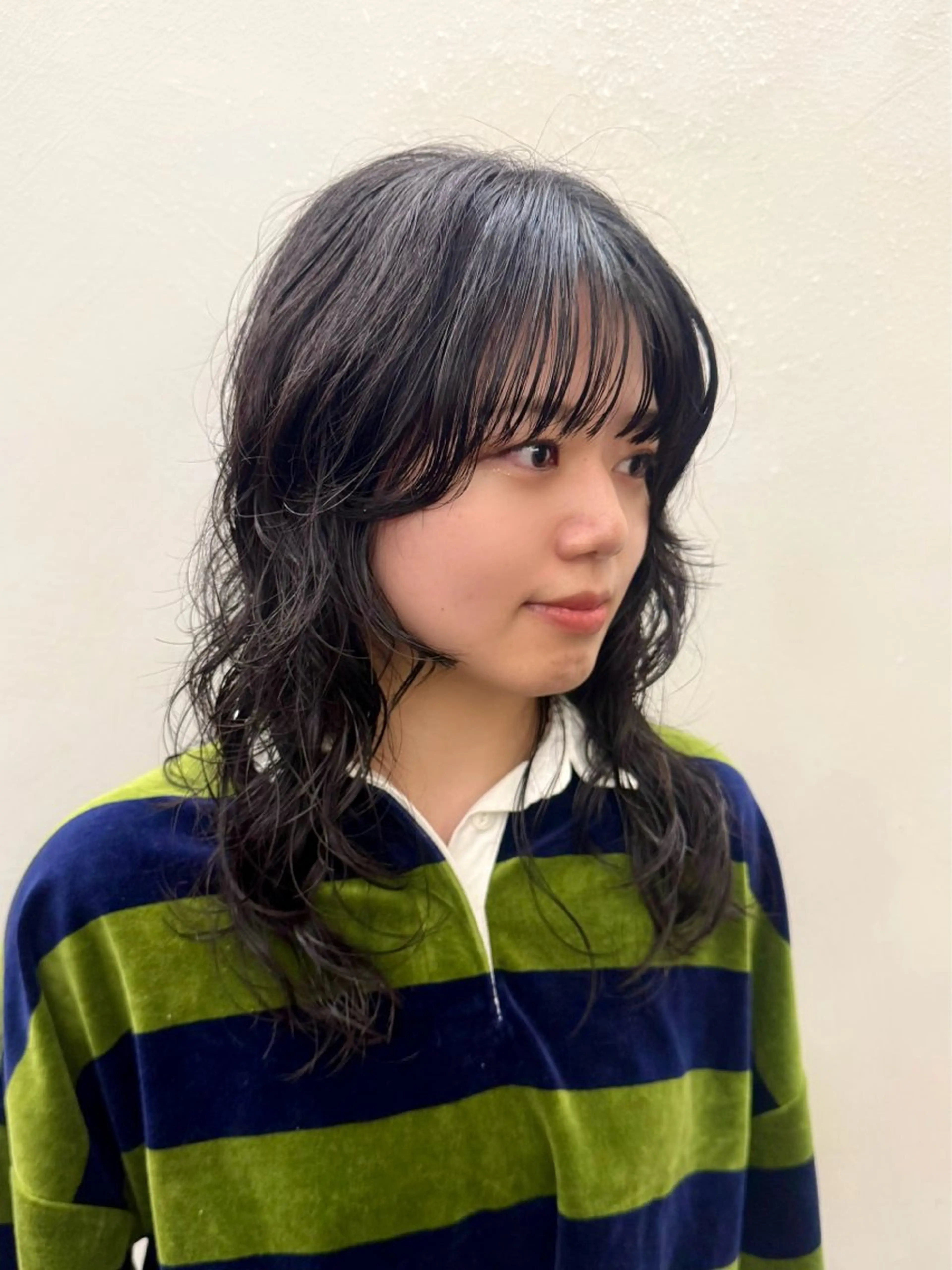 セミロング パーマ セミロングパーマ 似合わせレイヤー/ ニュアンスパーマ高倉のヘアスタイル