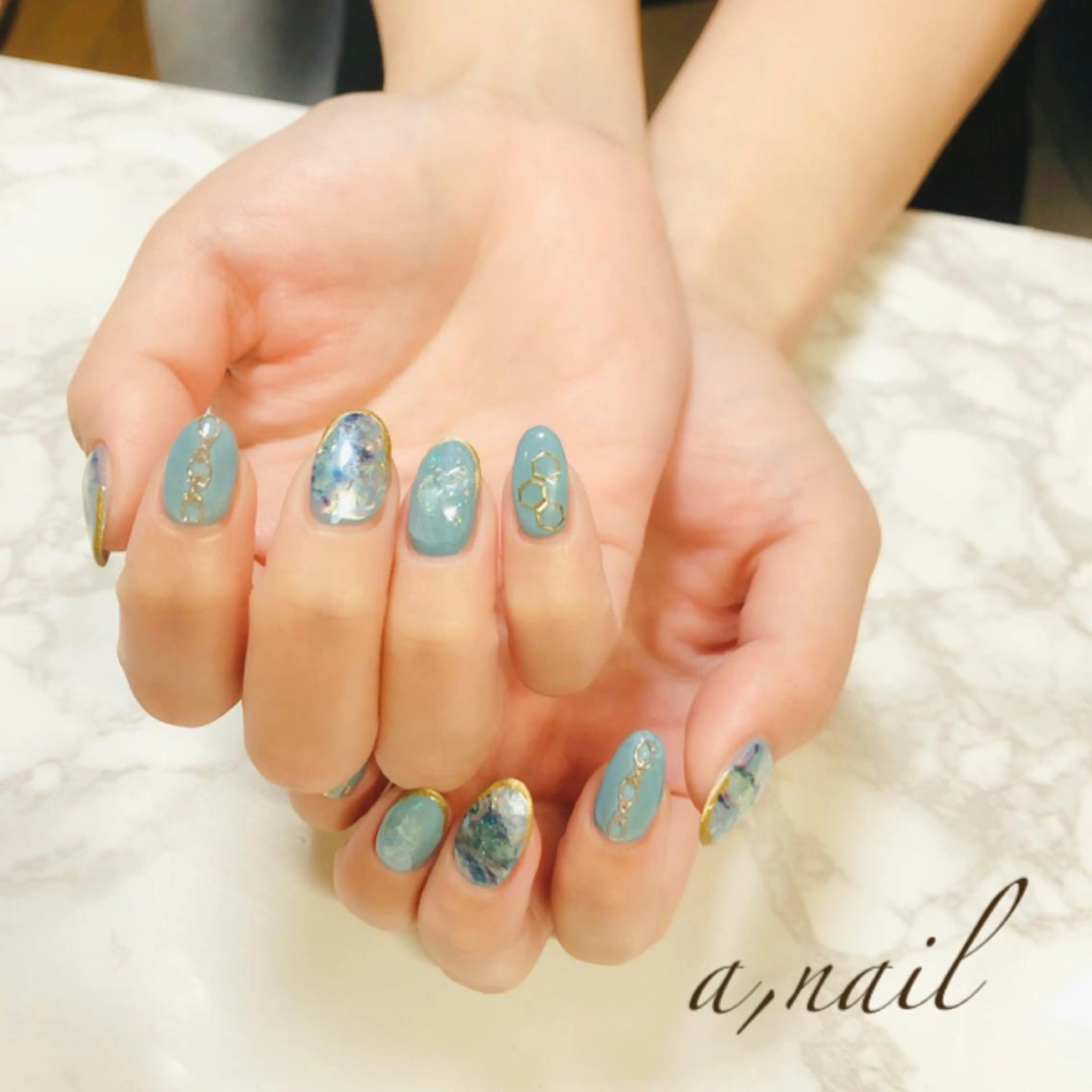 ネイル フットネイル フレンチネイル ジェルネイル グラデーション ラメ(グリッター) ハンドネイル ネイルサロン エーネイルのネイルデザイン