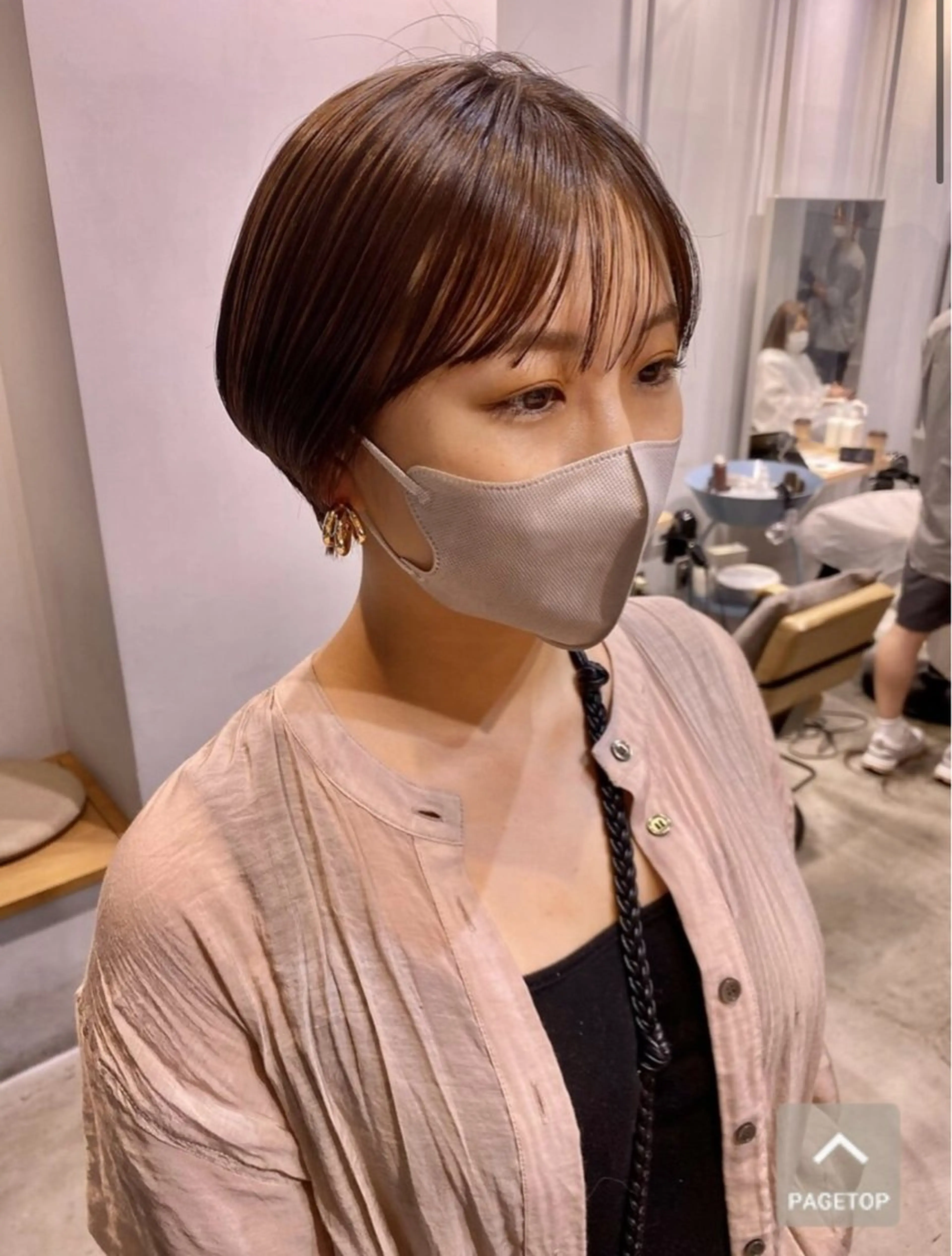 ショート ボブ 似合わせカット ショートヘア 小顔カット 小顔矯正/レイヤー 透明感カラー✨生真のヘアスタイル