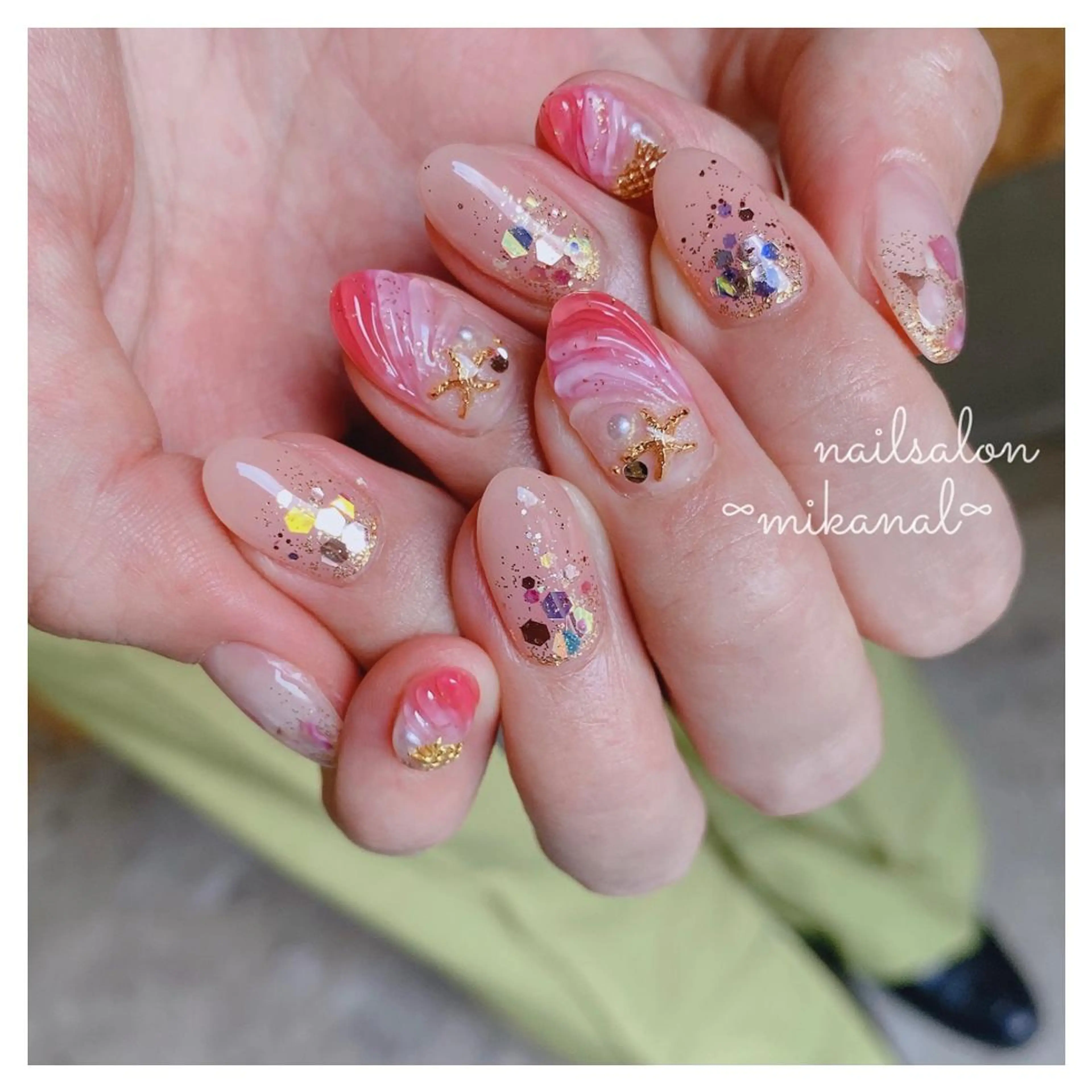ネイル ハンドネイル nailsalon ∞ ﾐｶﾅﾙ ∞のネイルデザイン