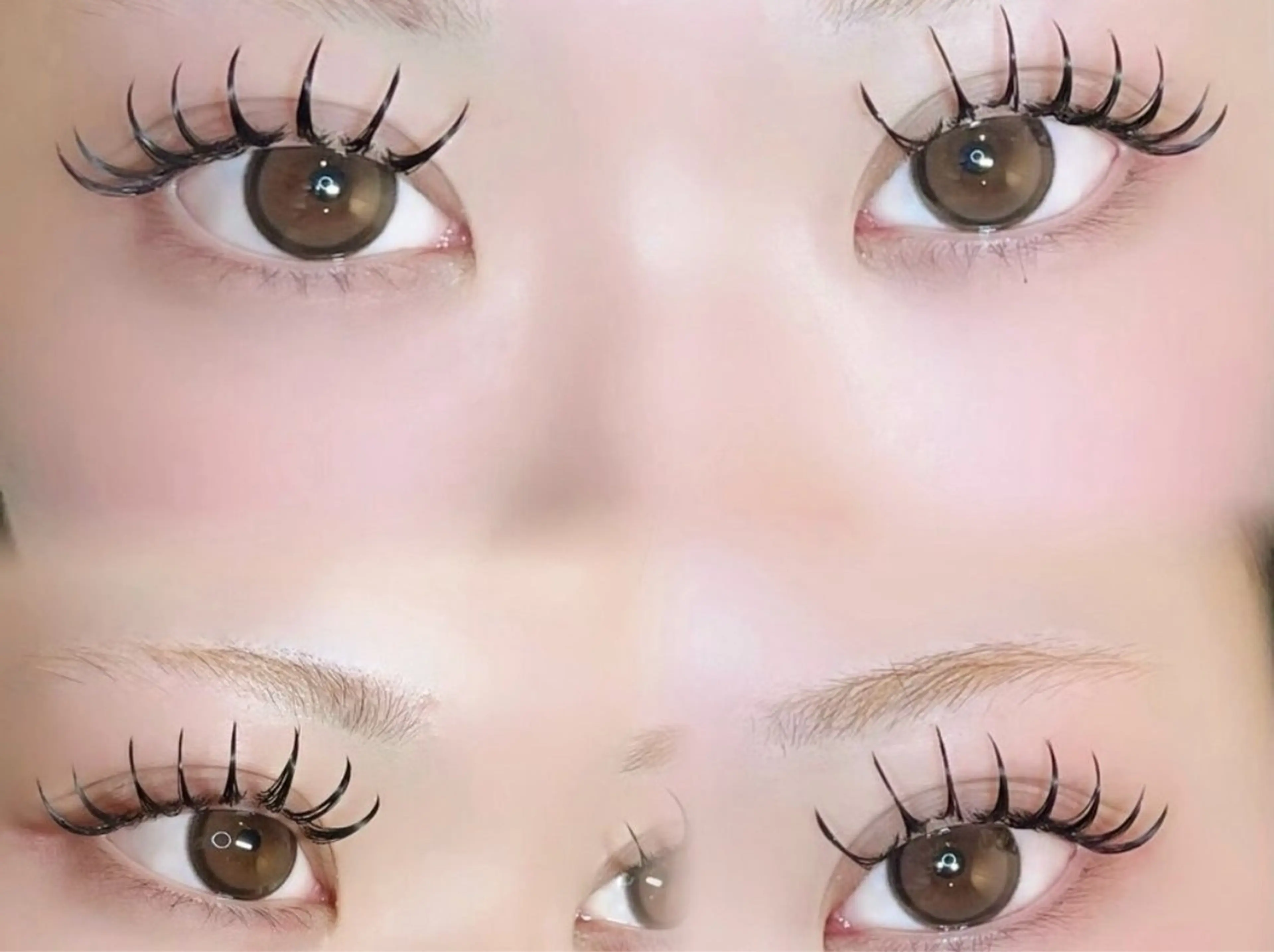 マツエク・マツパ 束感まつ毛 フラットラッシュ マツエク Livicate 💗🧁🎀🦋のマツエク・マツパデザイン