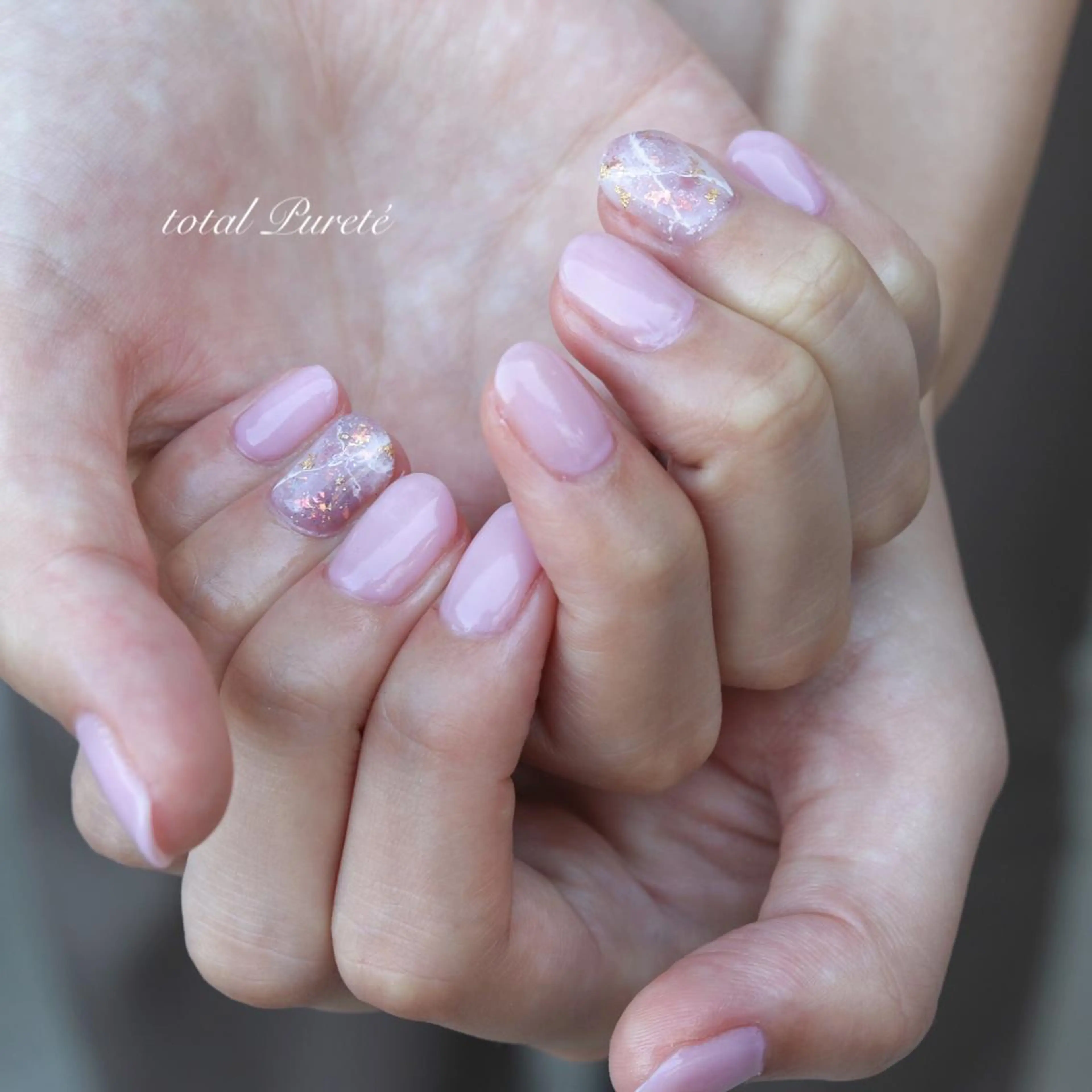 ネイル アートネイル 大理石ネイル(マーブル) nailsalon Puretéのネイルデザイン