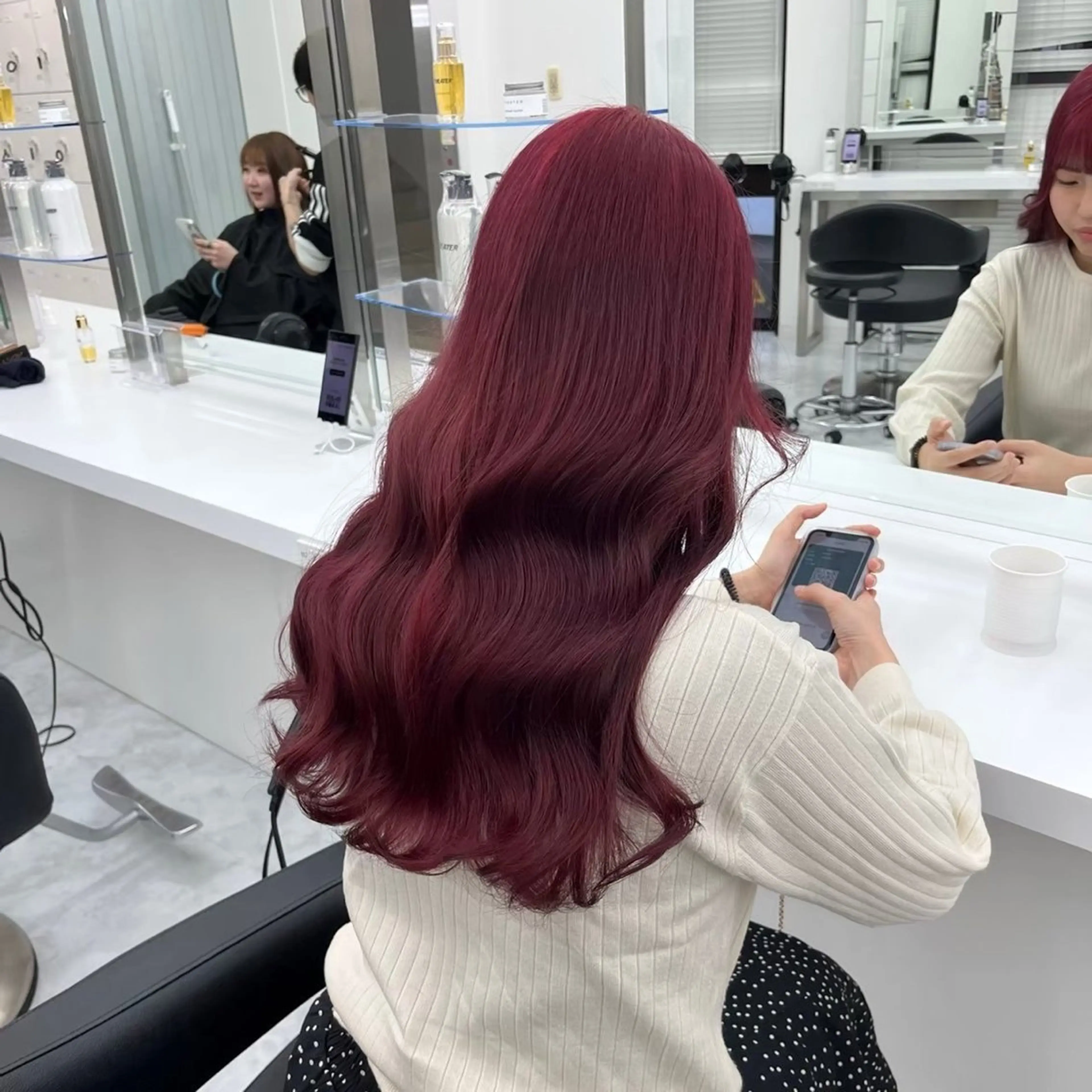 ロング カラー ヘアカラー ヘッドスパ ヘアセット 🫧韓国風透明感 ヘア🫧towaのヘアスタイル