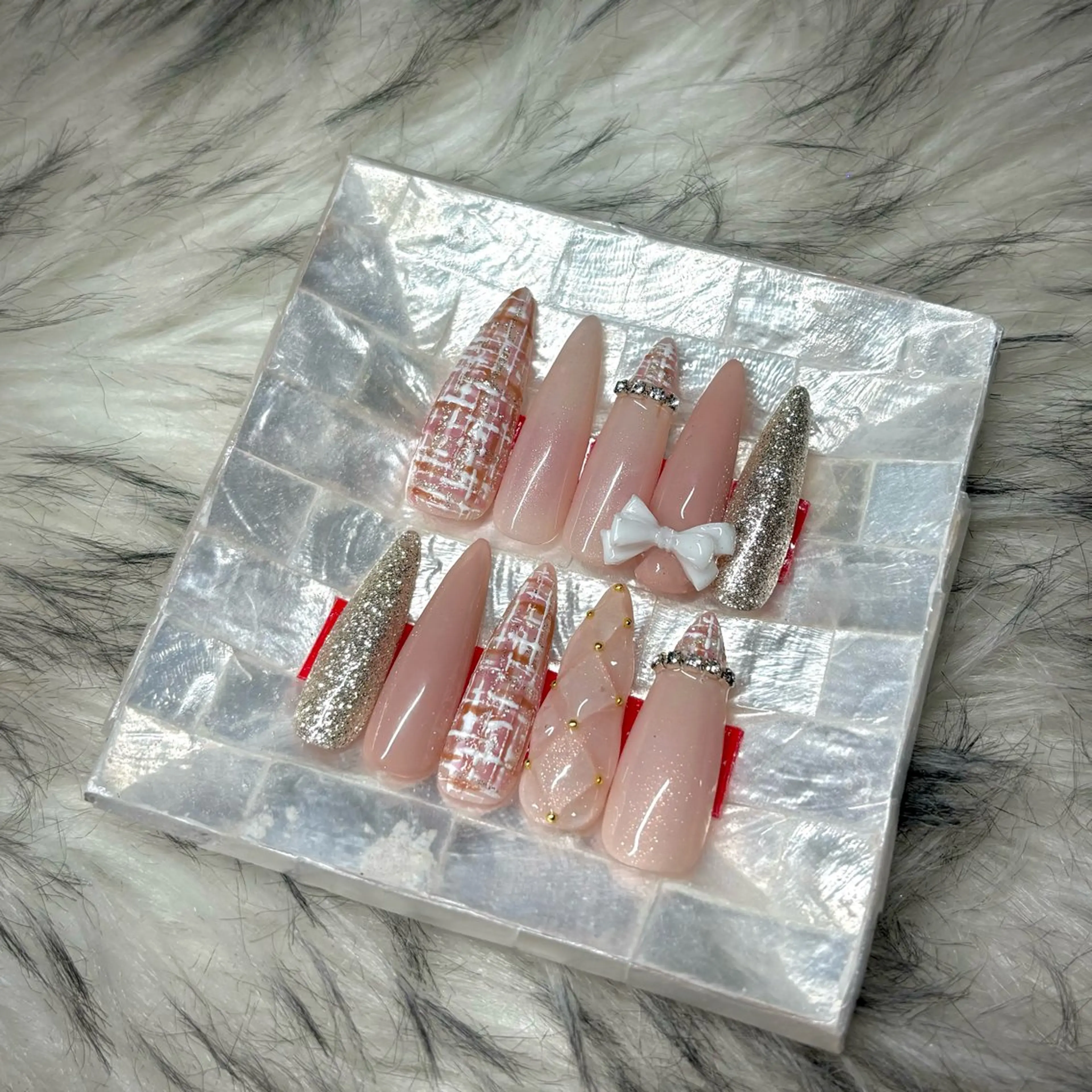 ネイル ツイードネイル ハンドネイル ♛BARON♛ MANAのネイルデザイン