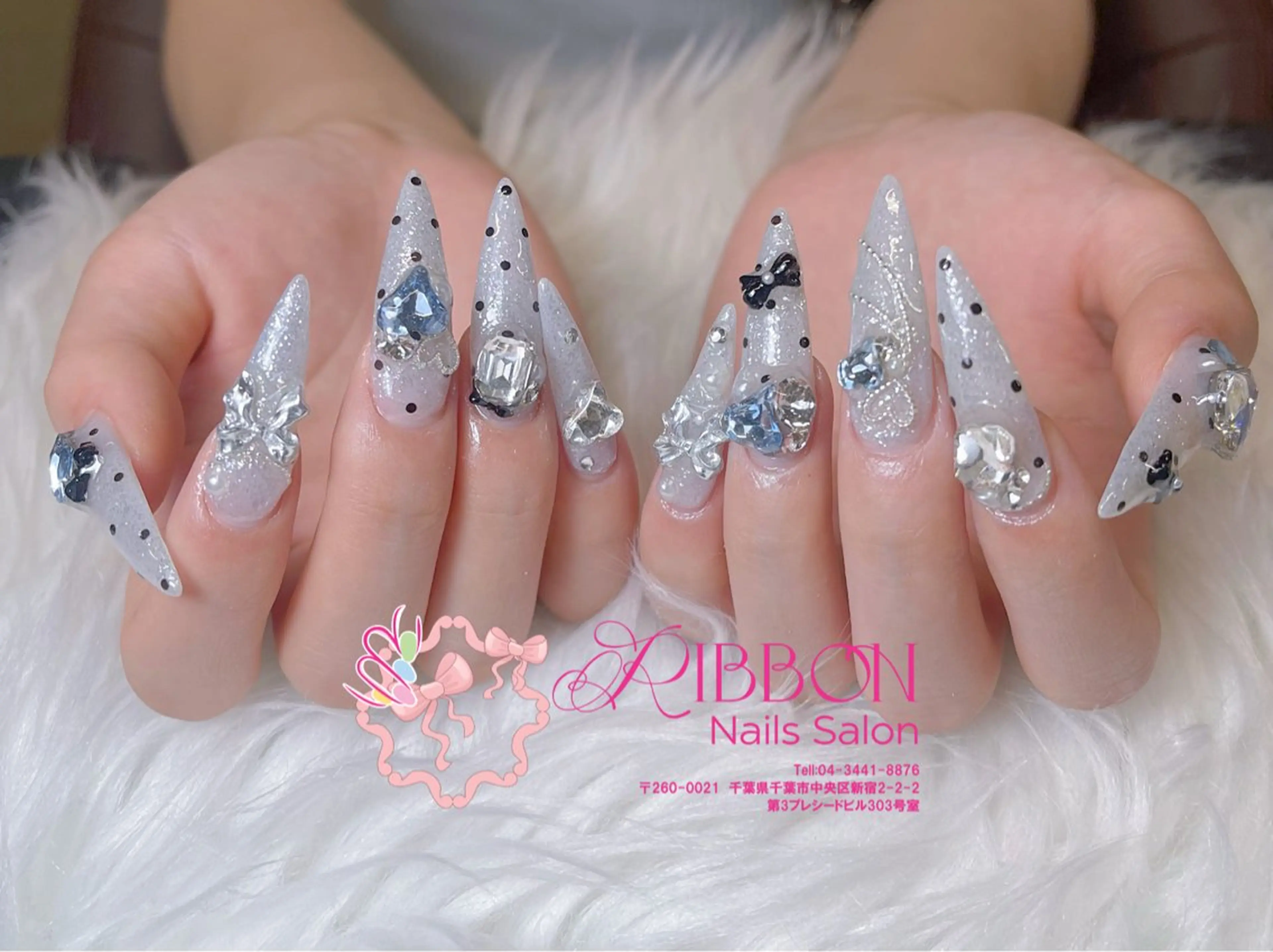 ネイル フレンチネイル ジェルネイル マグネットネイル 持ち込み ニュアンスネイル ハンドネイル Ribbonnail salonのネイルデザイン