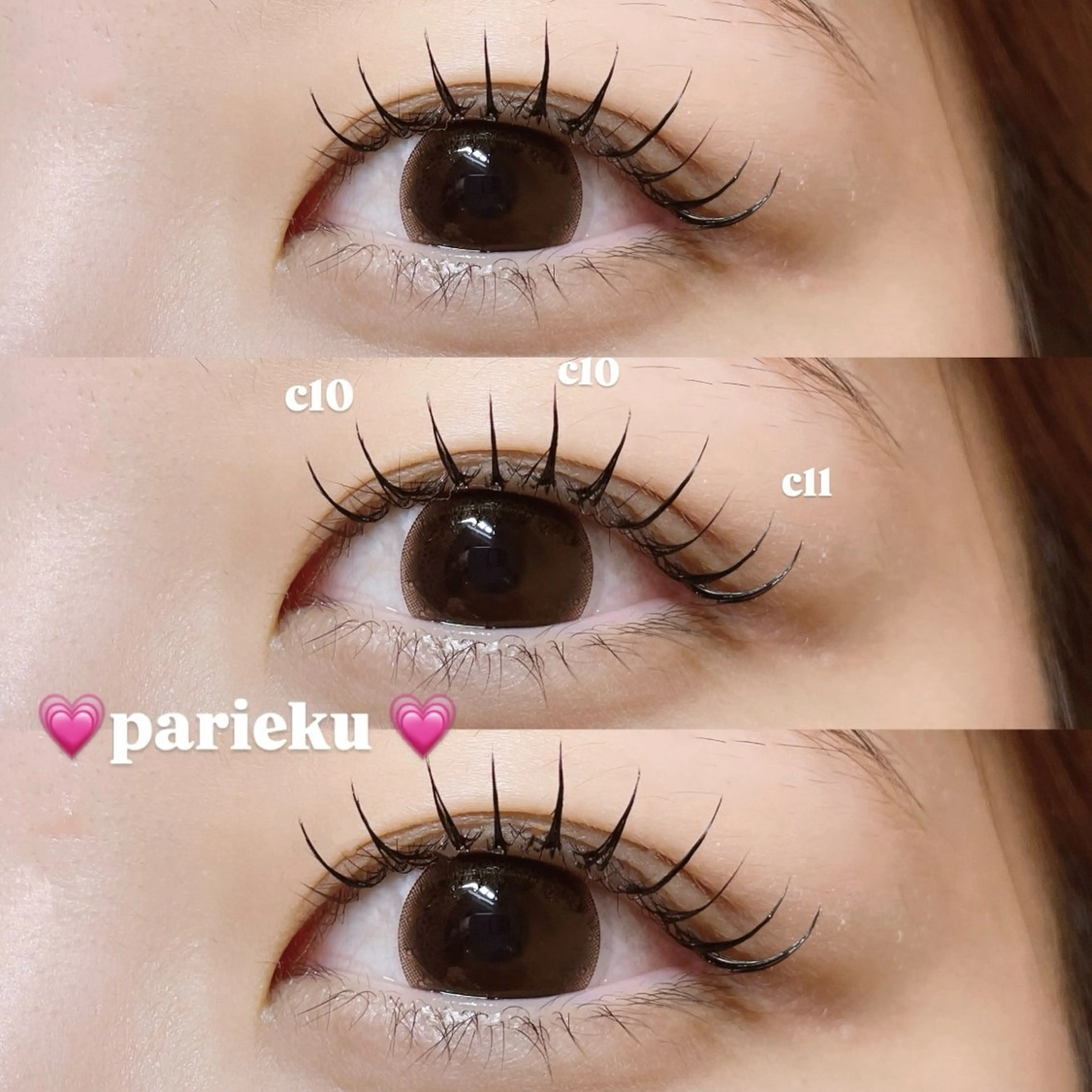 マツエク・マツパ マツエク Mell Yuuna ♡パリエク /束感のマツエク・マツパデザイン