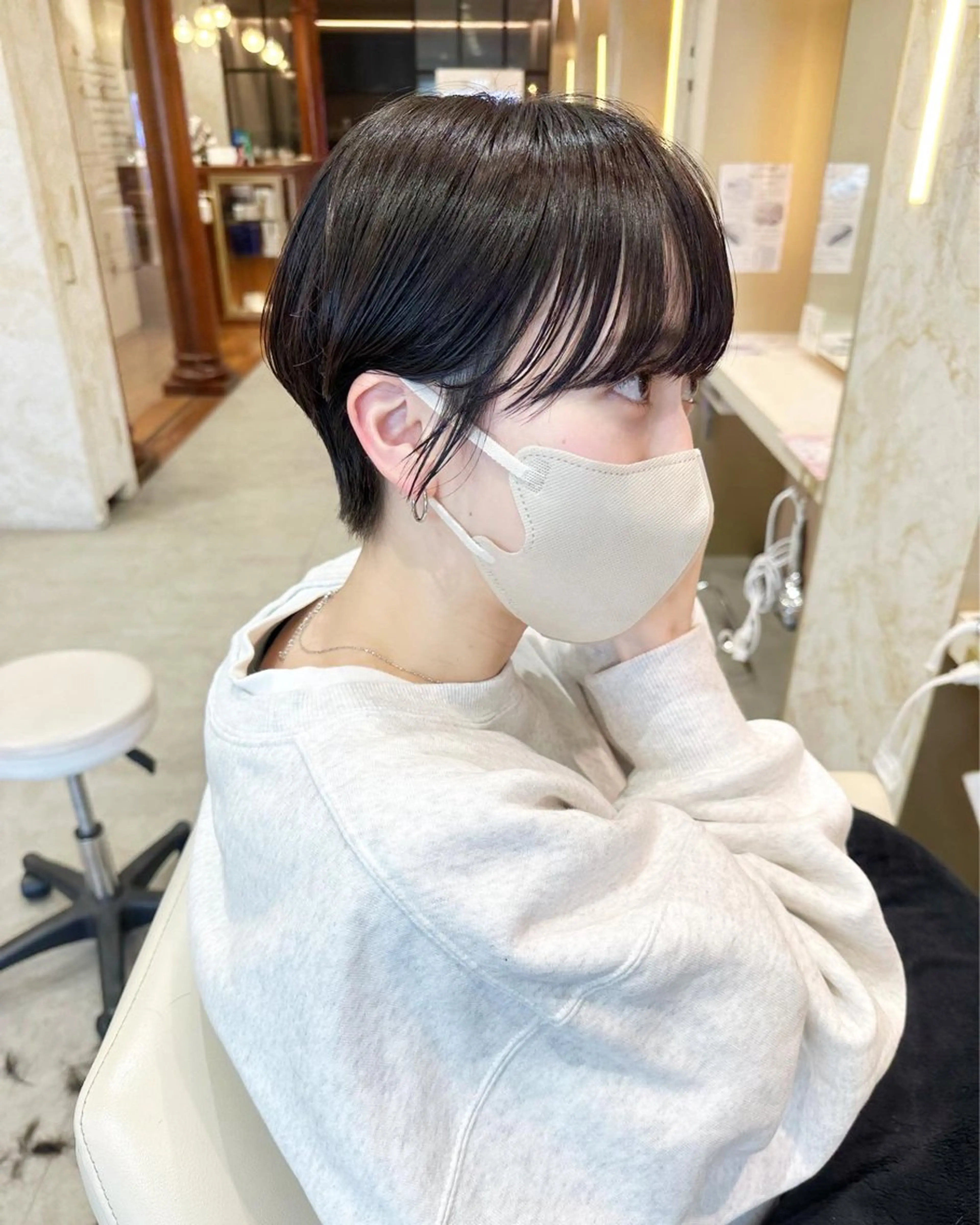 ショート 店長/mao/ 前髪/顔周りカットのヘアスタイル