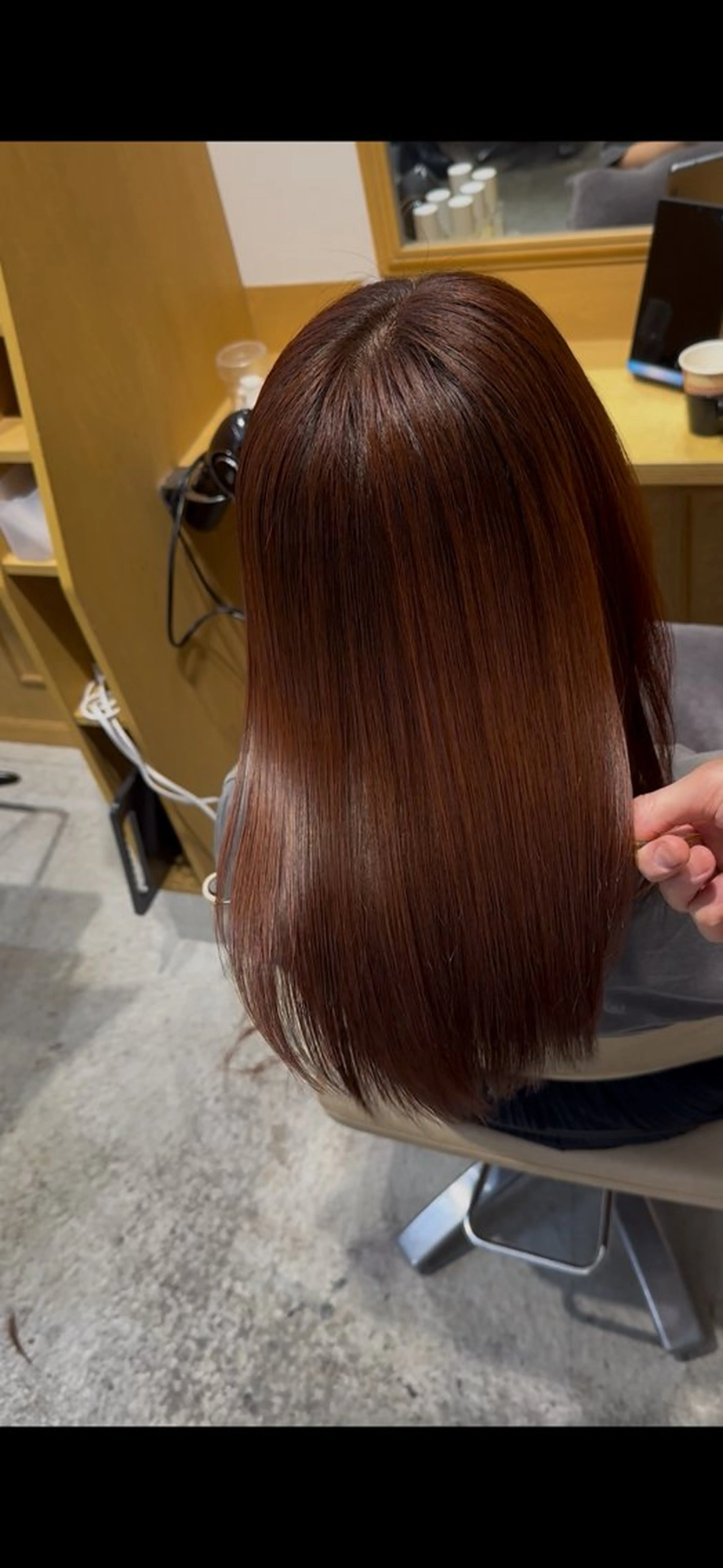 セミロング ヘアカラー トリートメント 恵比寿/艶髪/ 髪質改善特化/フミヤのヘアスタイル