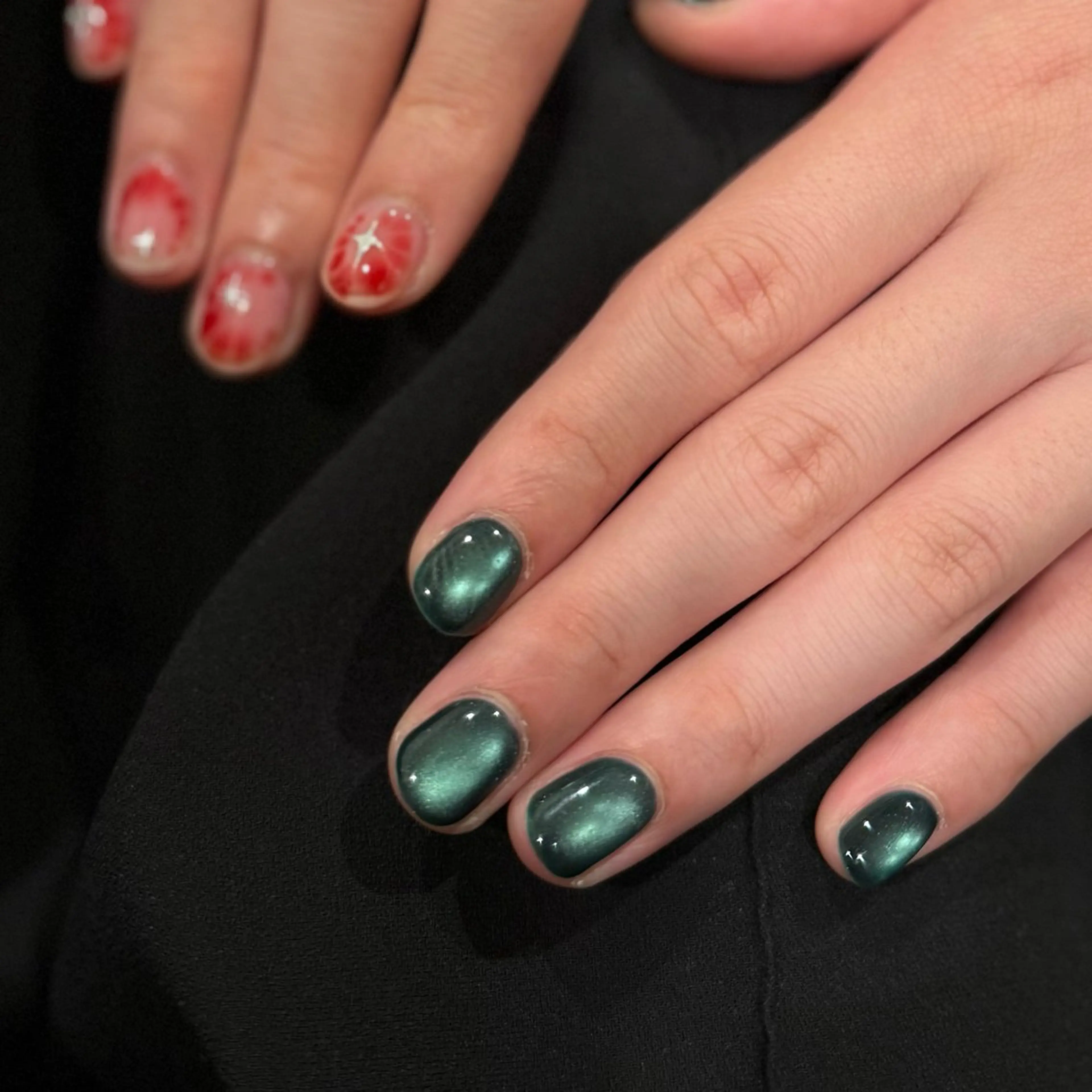 ネイル マグネットネイル ハンドネイル キャッツアイ東京 武島のネイルデザイン