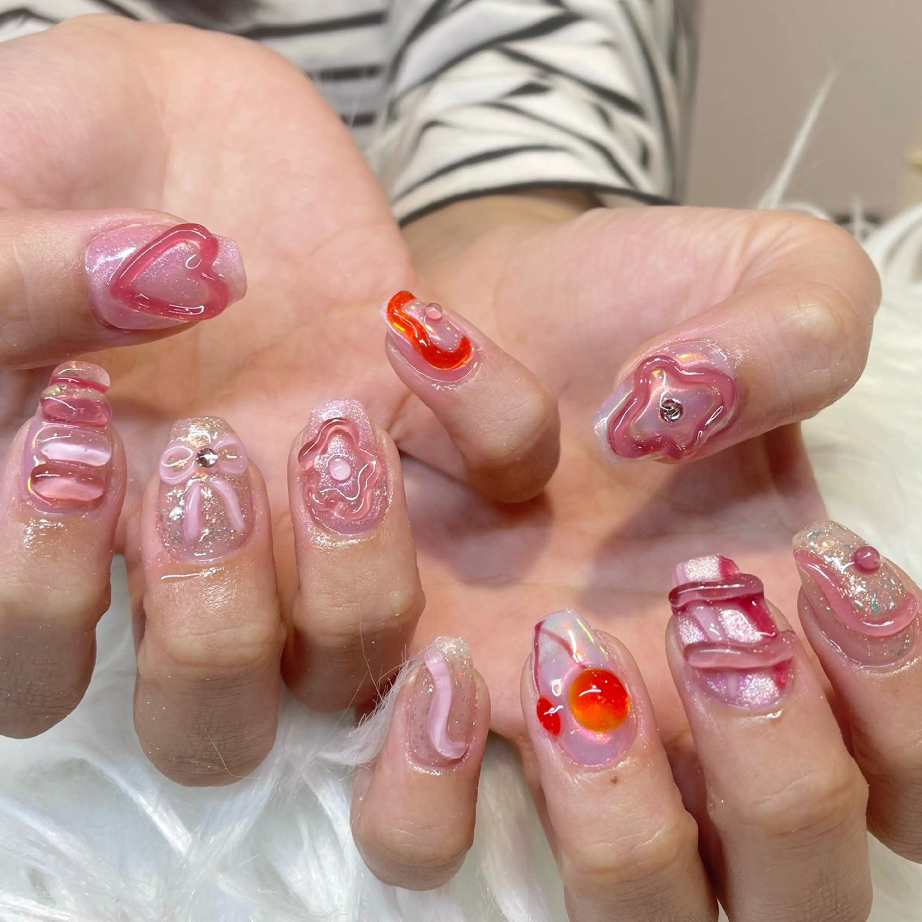 ネイル ハンドネイル 新井 ひなののネイルデザイン