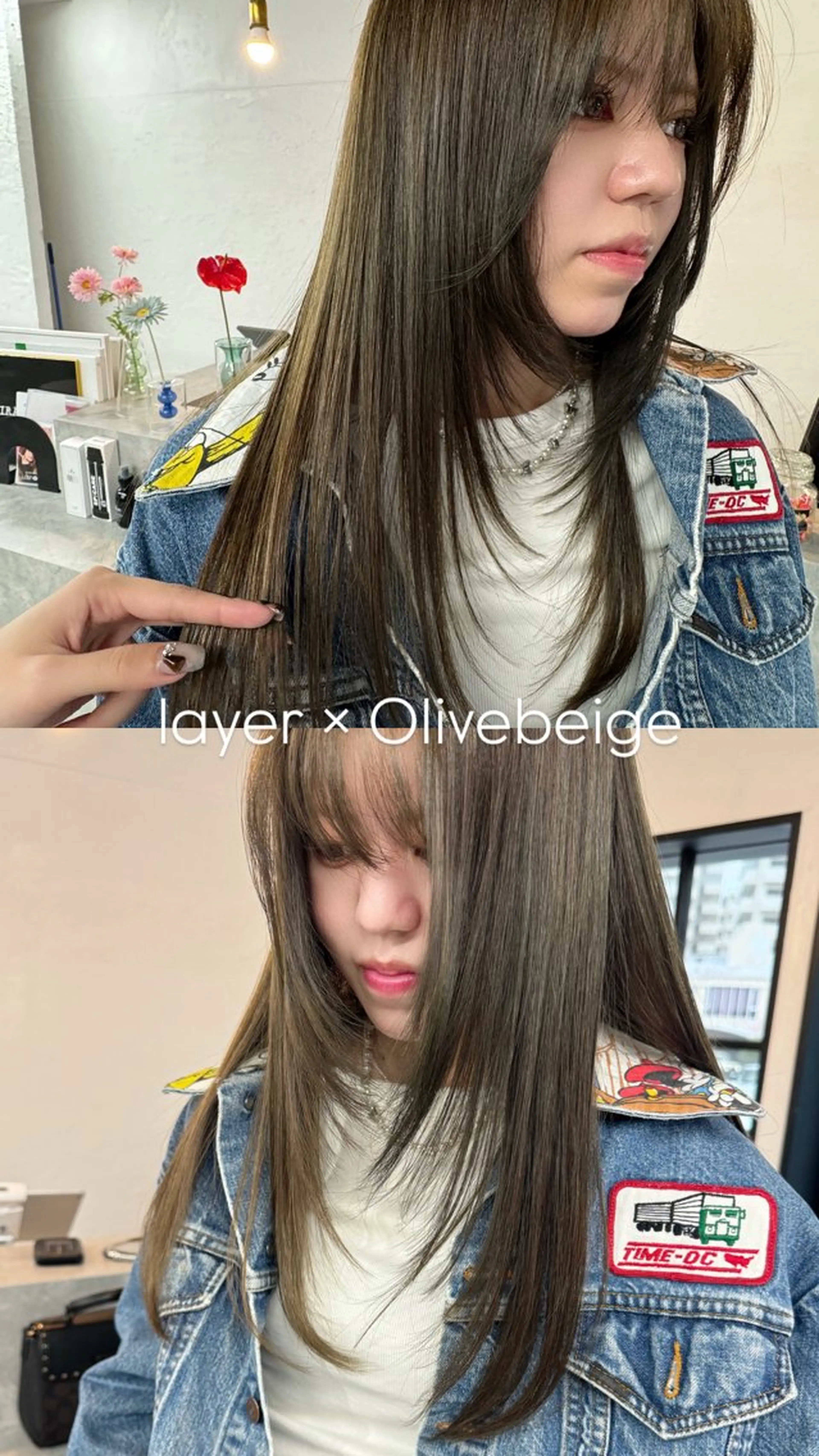 セミロング ヘアカラー トリートメント miloc🫧 MOMOYOのヘアスタイル