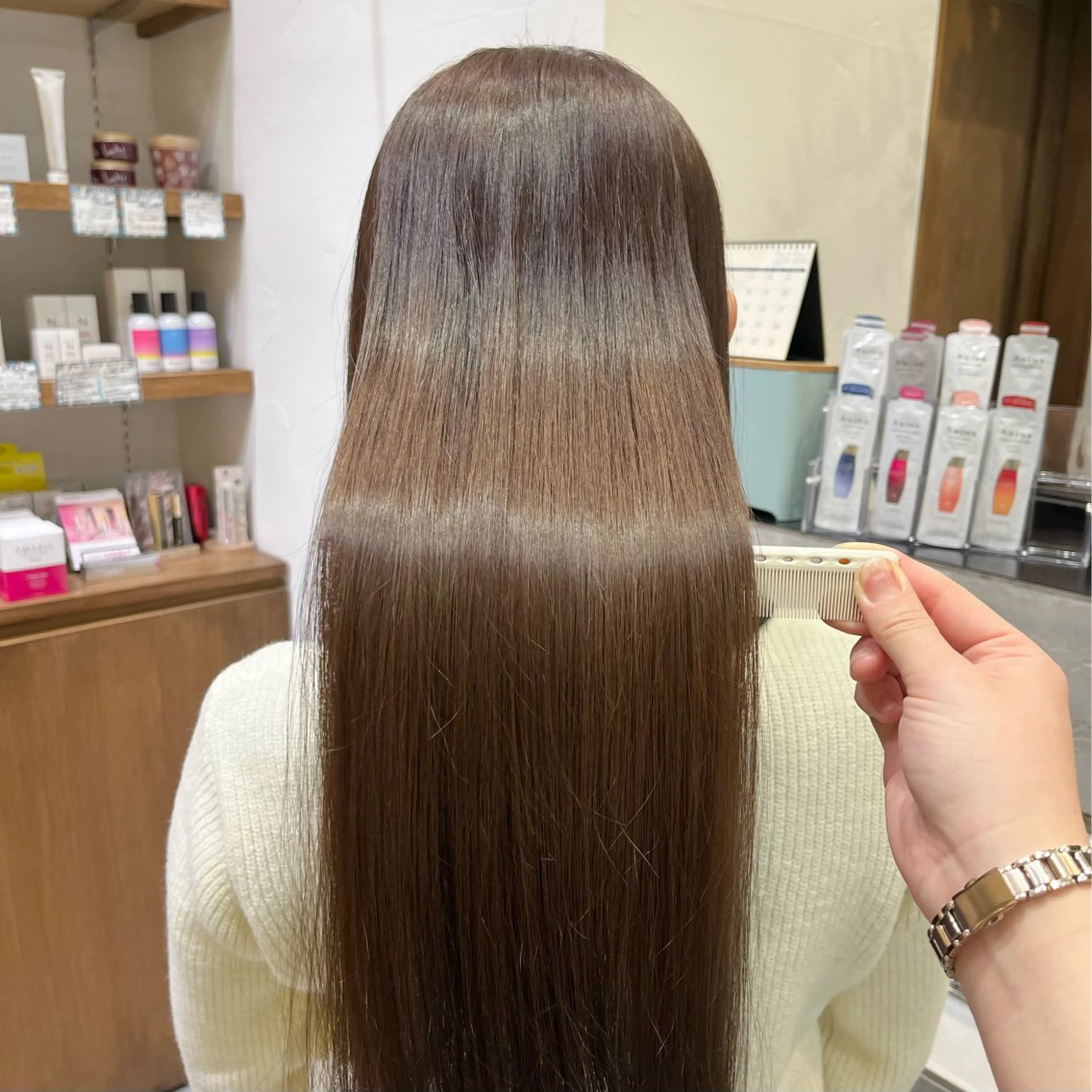 カラー ベージュカラー ブリーチ ブリーチなしカラー かわいいを+🎀𖤐 上品hair/ 星愛のヘアスタイル